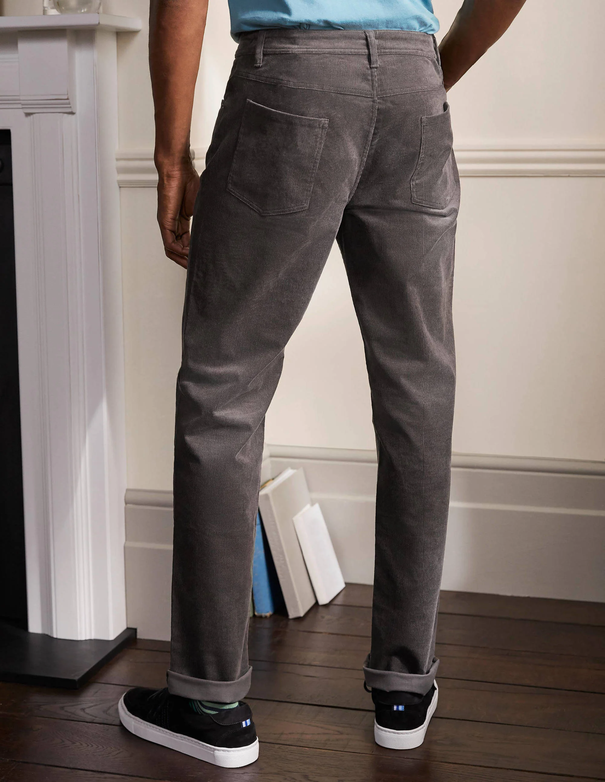 Belvedere Cord Pants-London Grey - Image 3