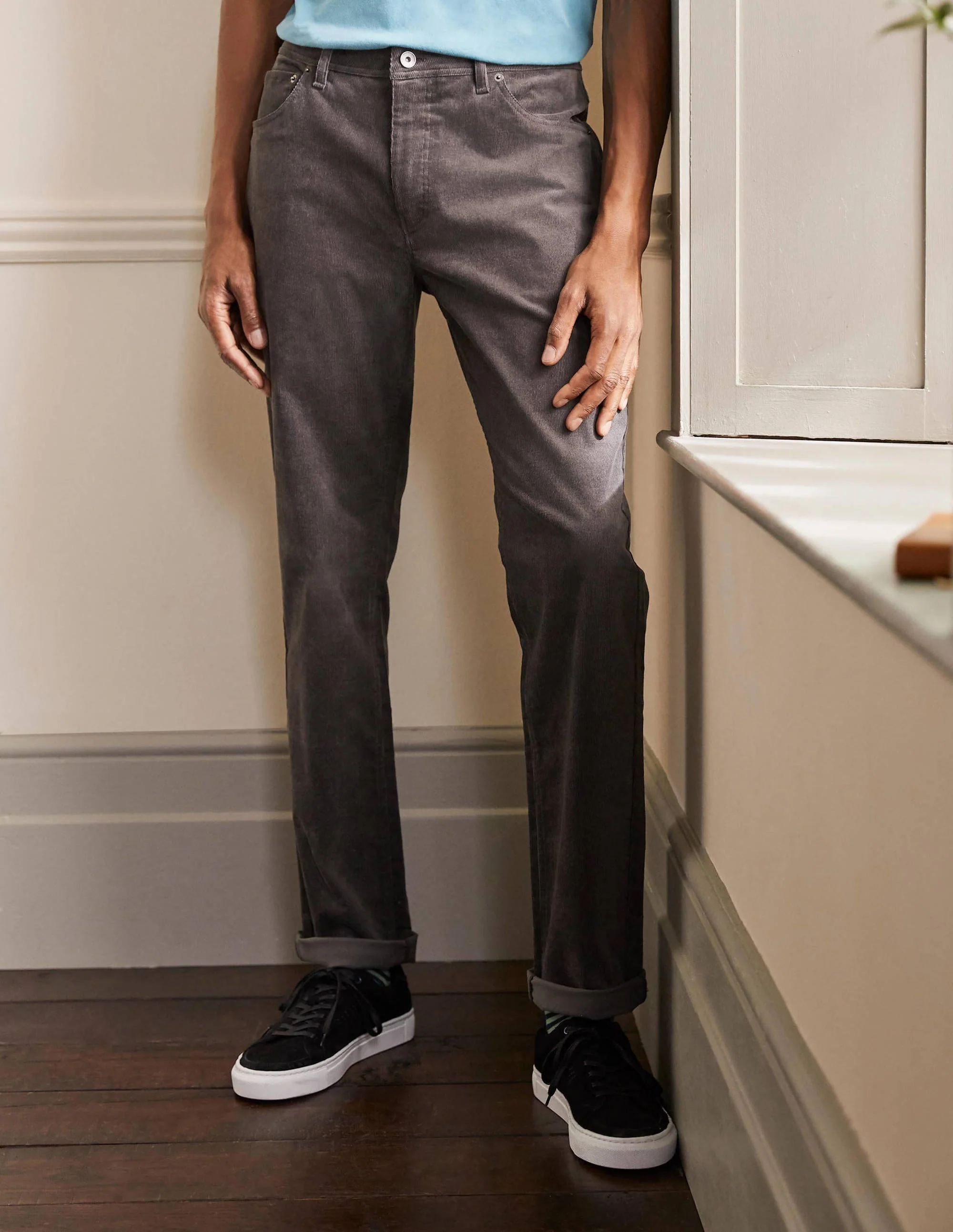 Belvedere Cord Pants-London Grey - Image 4