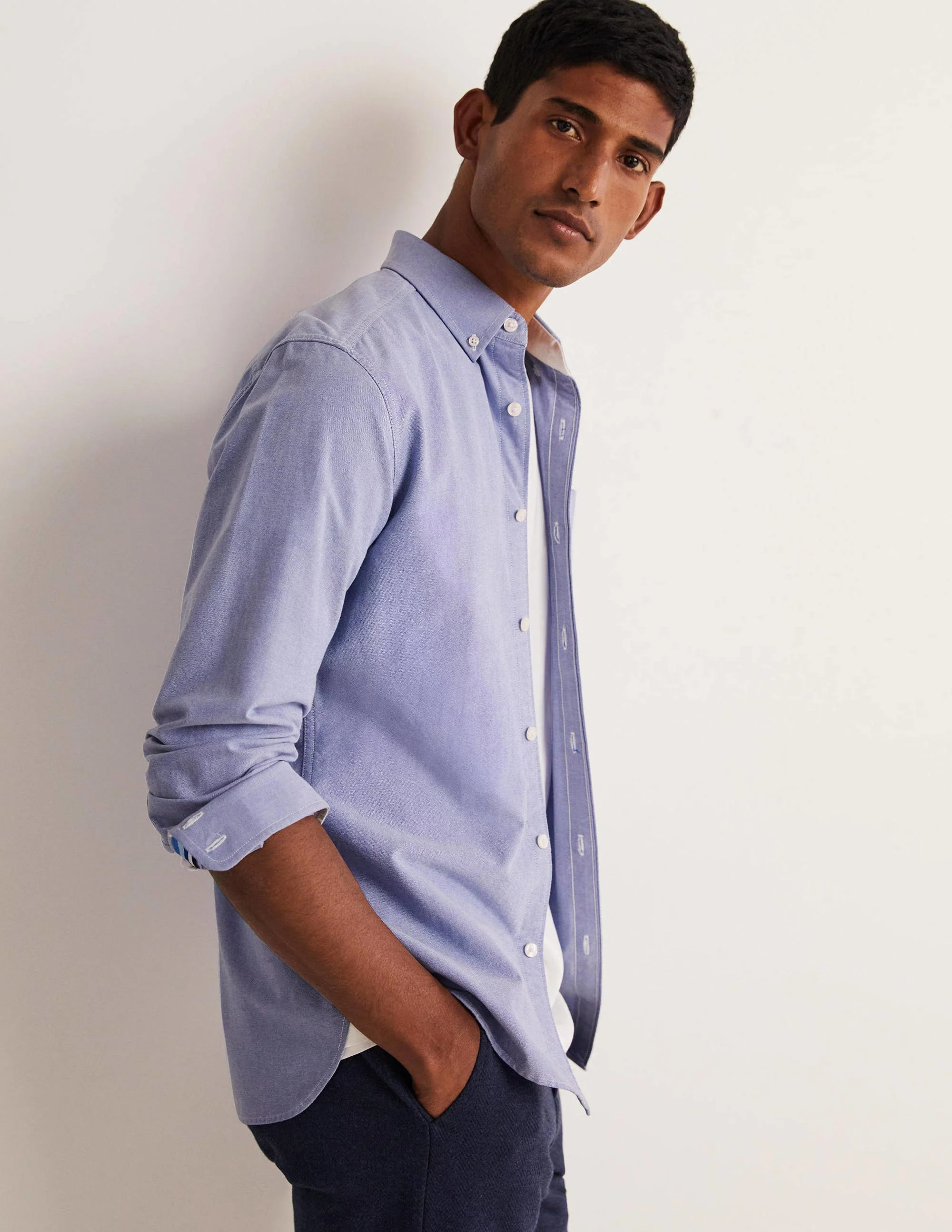Button Down Oxford Shirt-Oxford Blue - Image 2