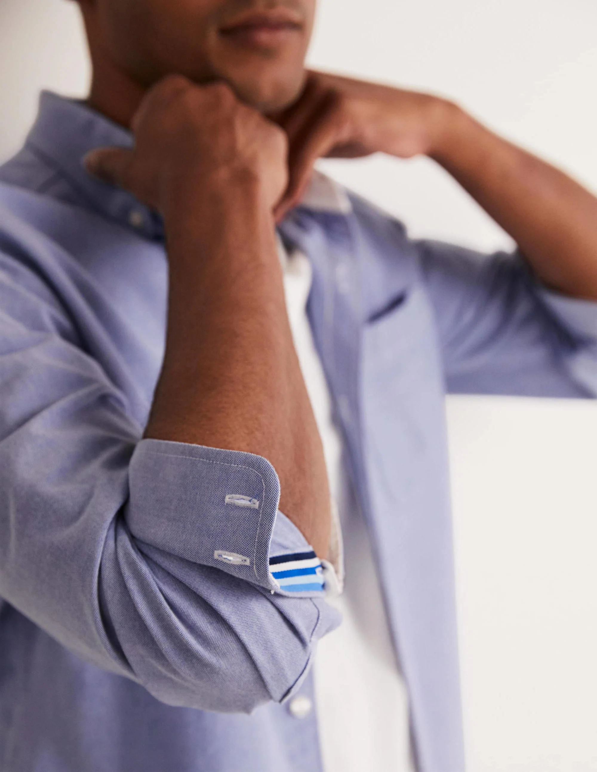 Button Down Oxford Shirt-Oxford Blue - Image 3