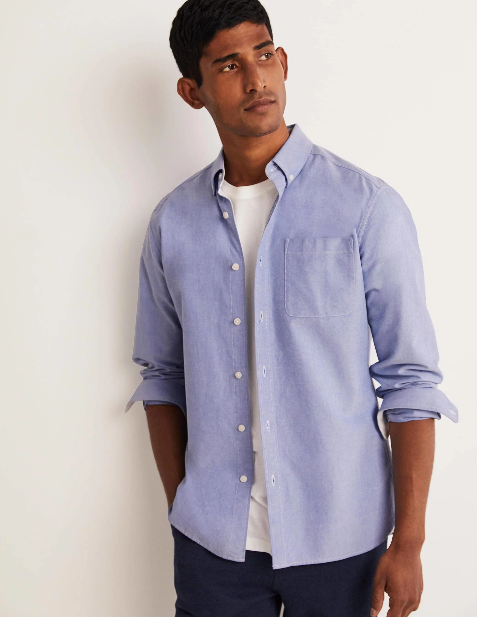 Button Down Oxford Shirt-Oxford Blue - Image 6
