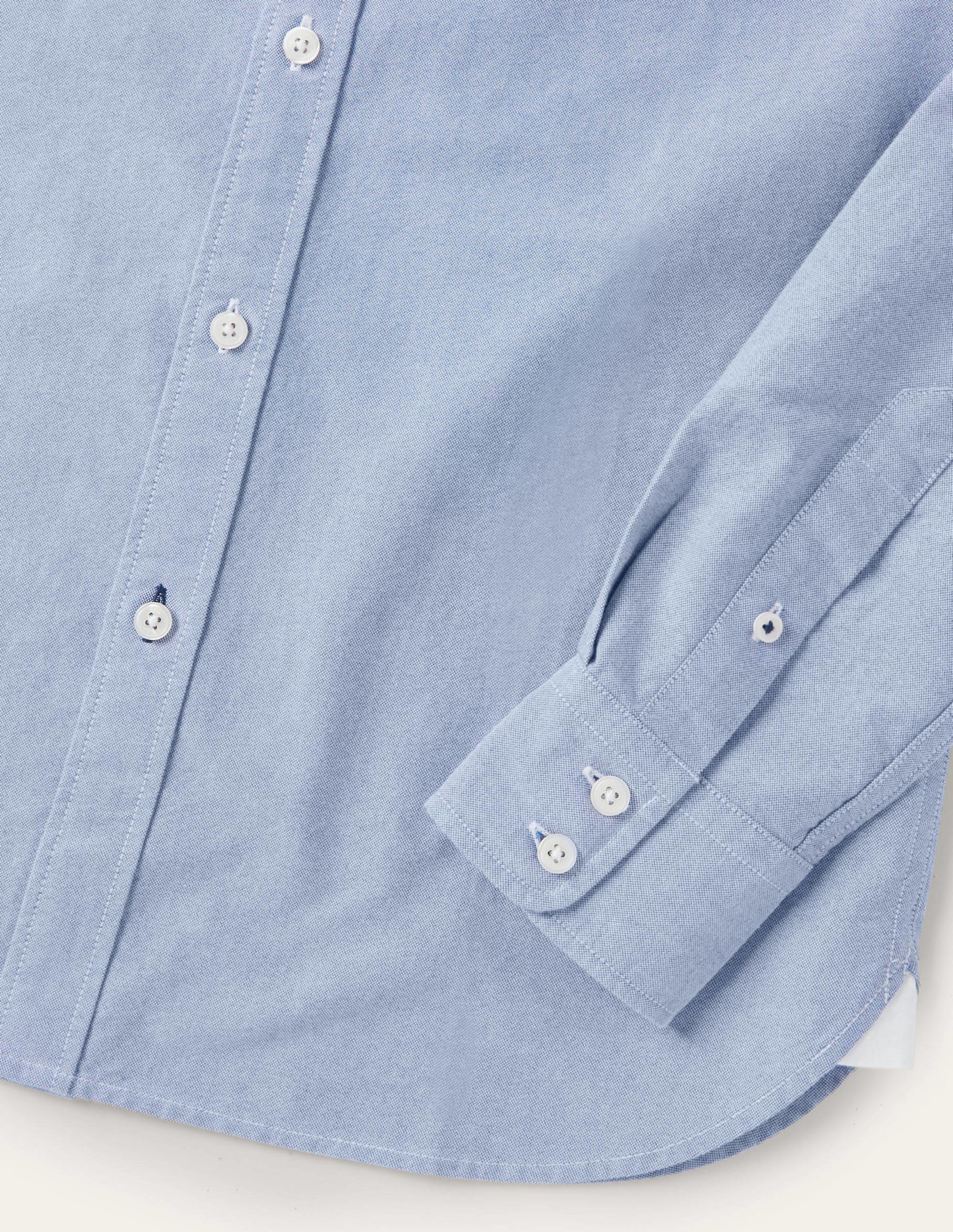 Button Down Slim Shirt-Oxford Blue - Image 6