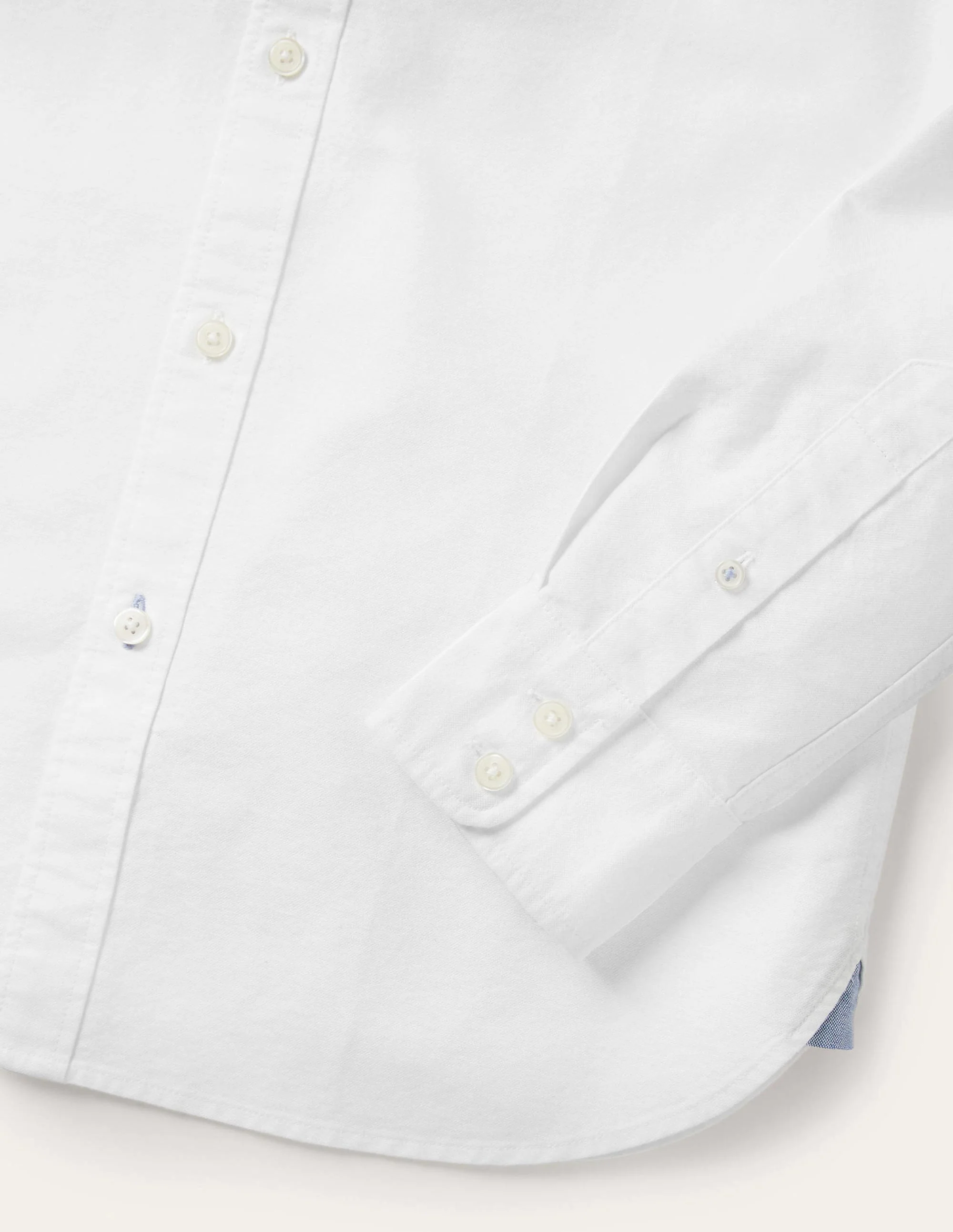 Button Down Slim Shirt-White - Image 6