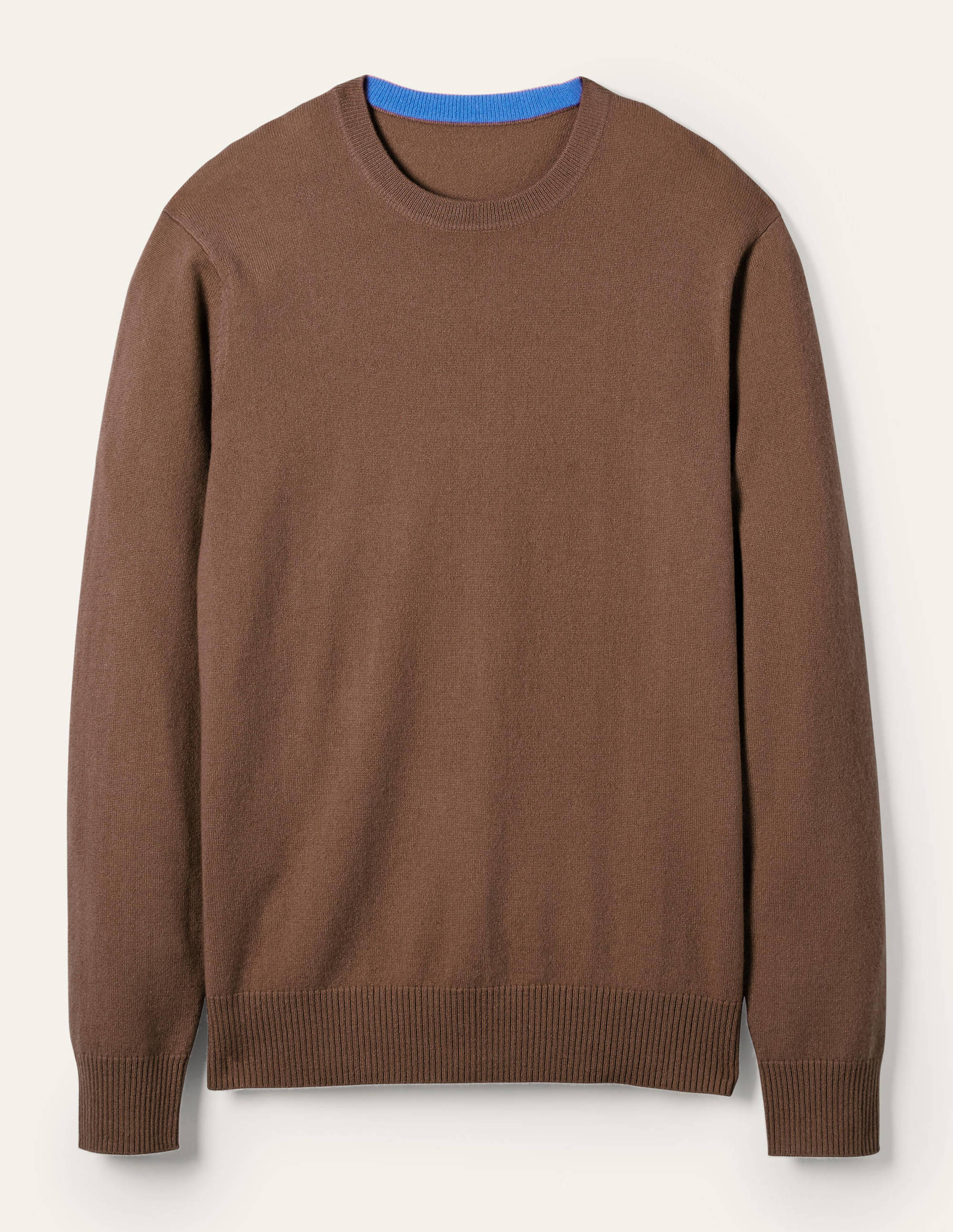 Cashmere Crew Neck Sweater-Cacao - Image 5
