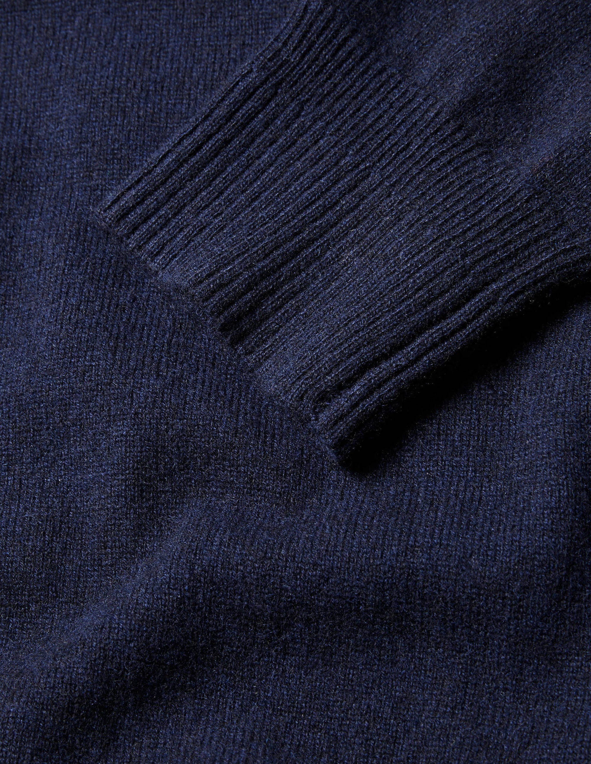 Cashmere Crew Neck Sweater-Navy - Image 6