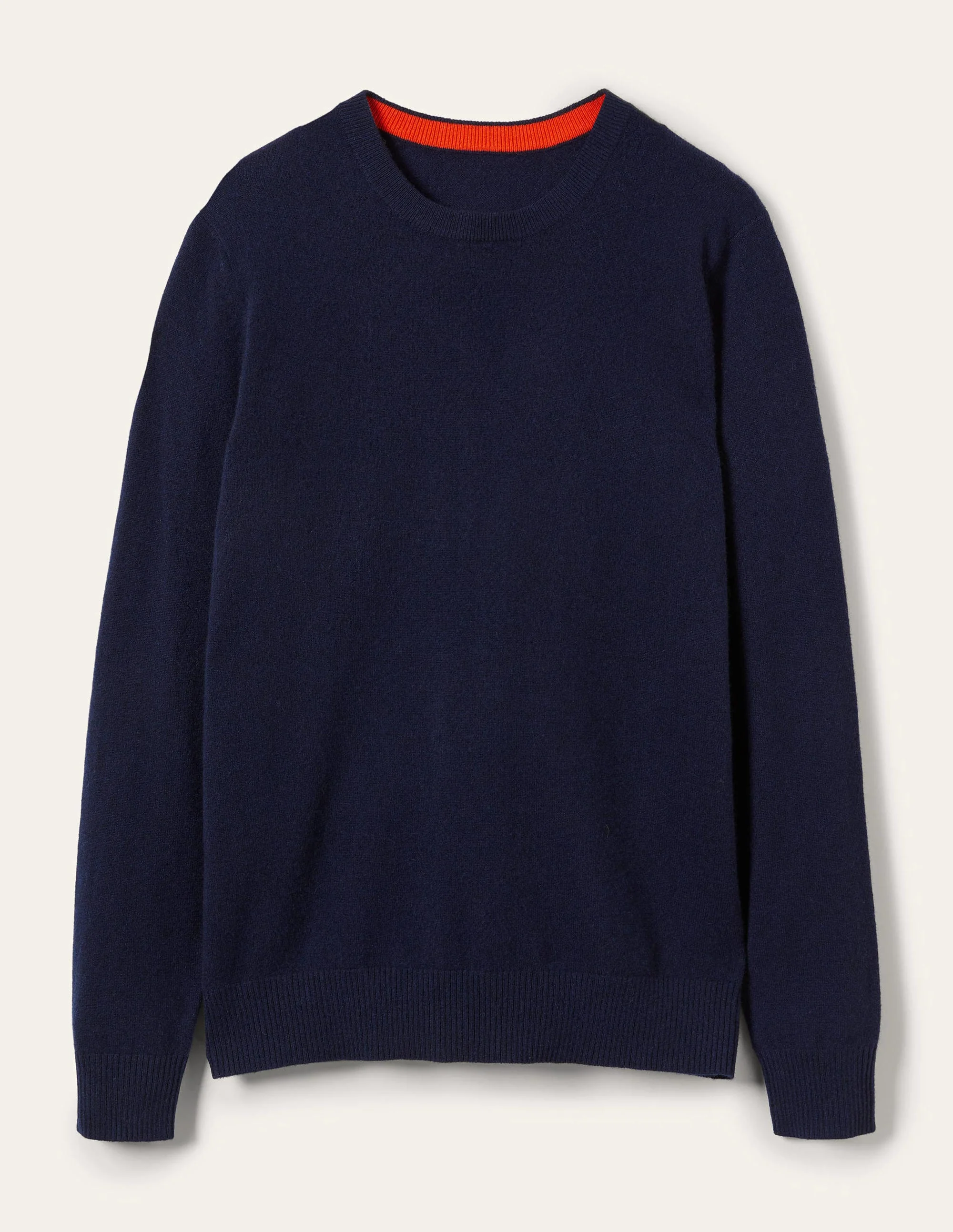 Cashmere Crew Neck Sweater-Navy - Image 10
