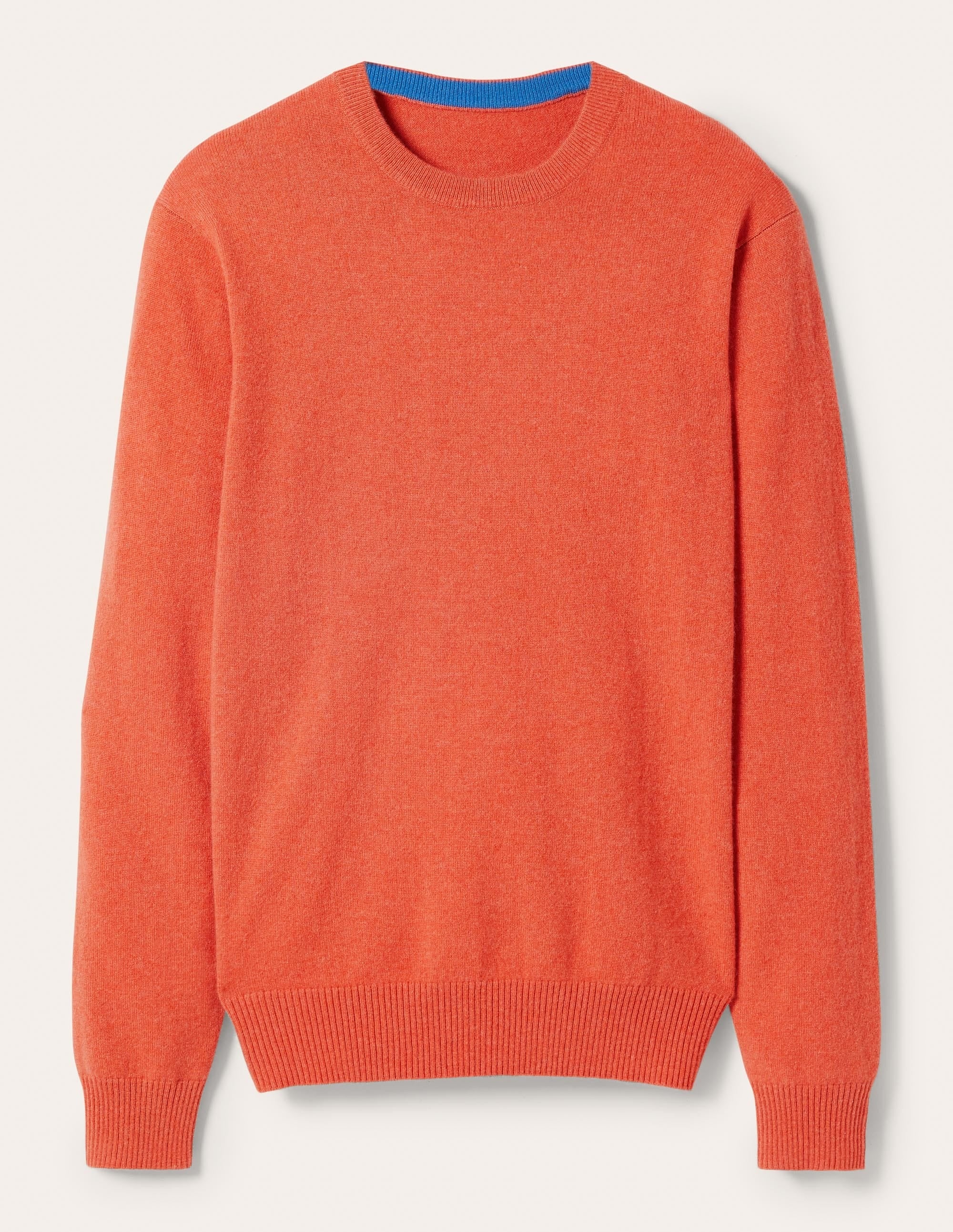 Cashmere Crew Neck Sweater-Washed Clementine - Image 6