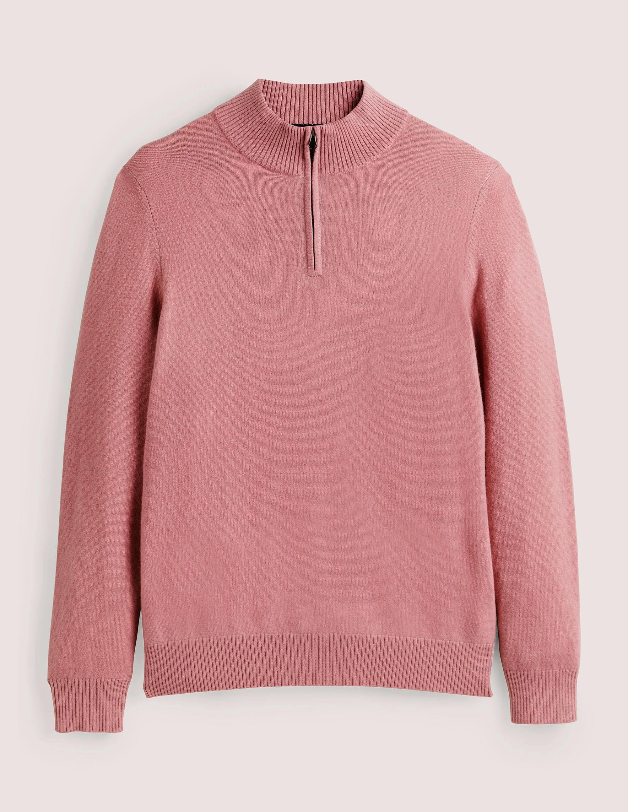 Cashmere Half-Zip Sweater-Lilac - Image 5