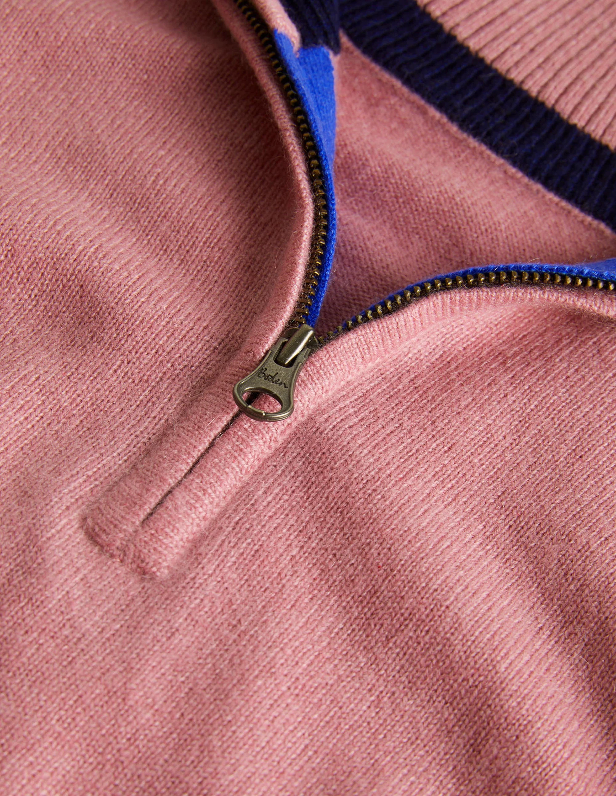 Cashmere Half-Zip Sweater-Lilac - Image 6