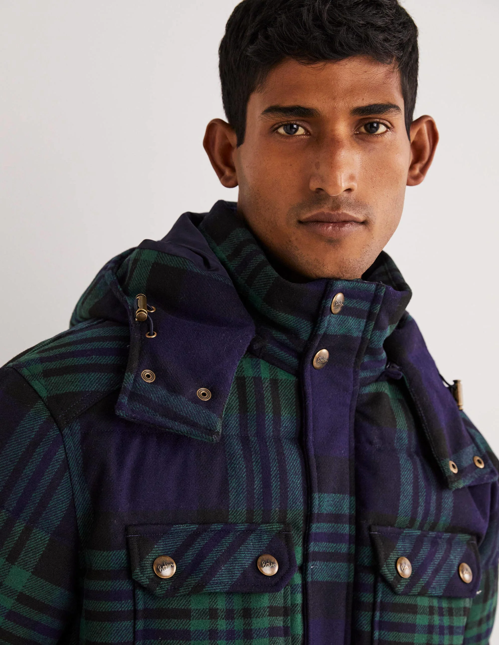 Check Puffer-College Navy/Green Check - Image 4
