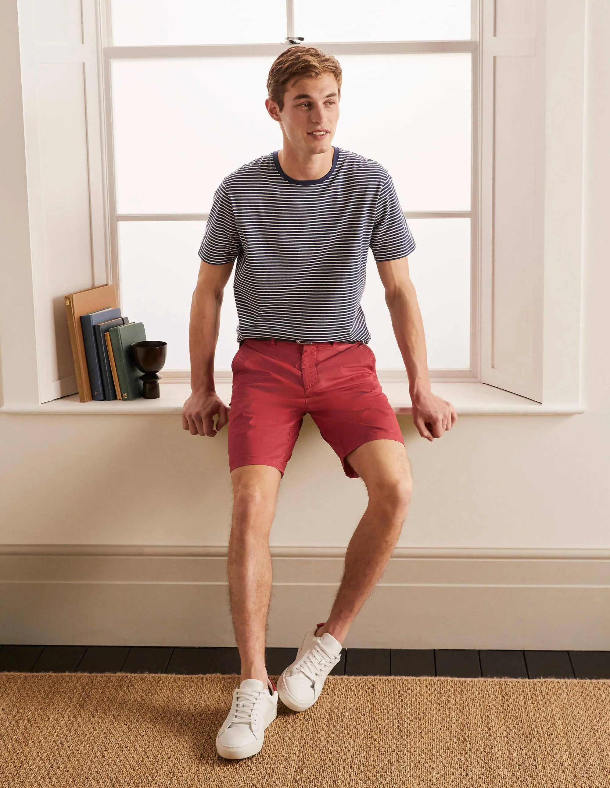 Chino Shorts-Dusky Rose