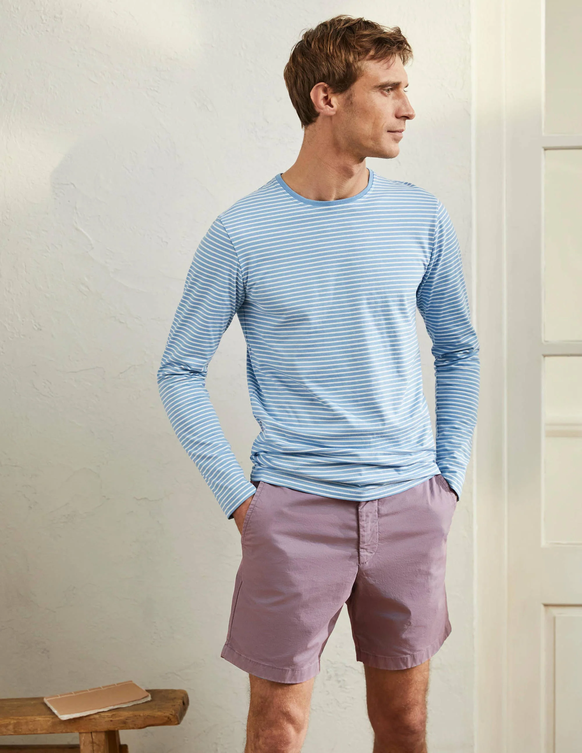 Chino Shorts-Pale Mauve