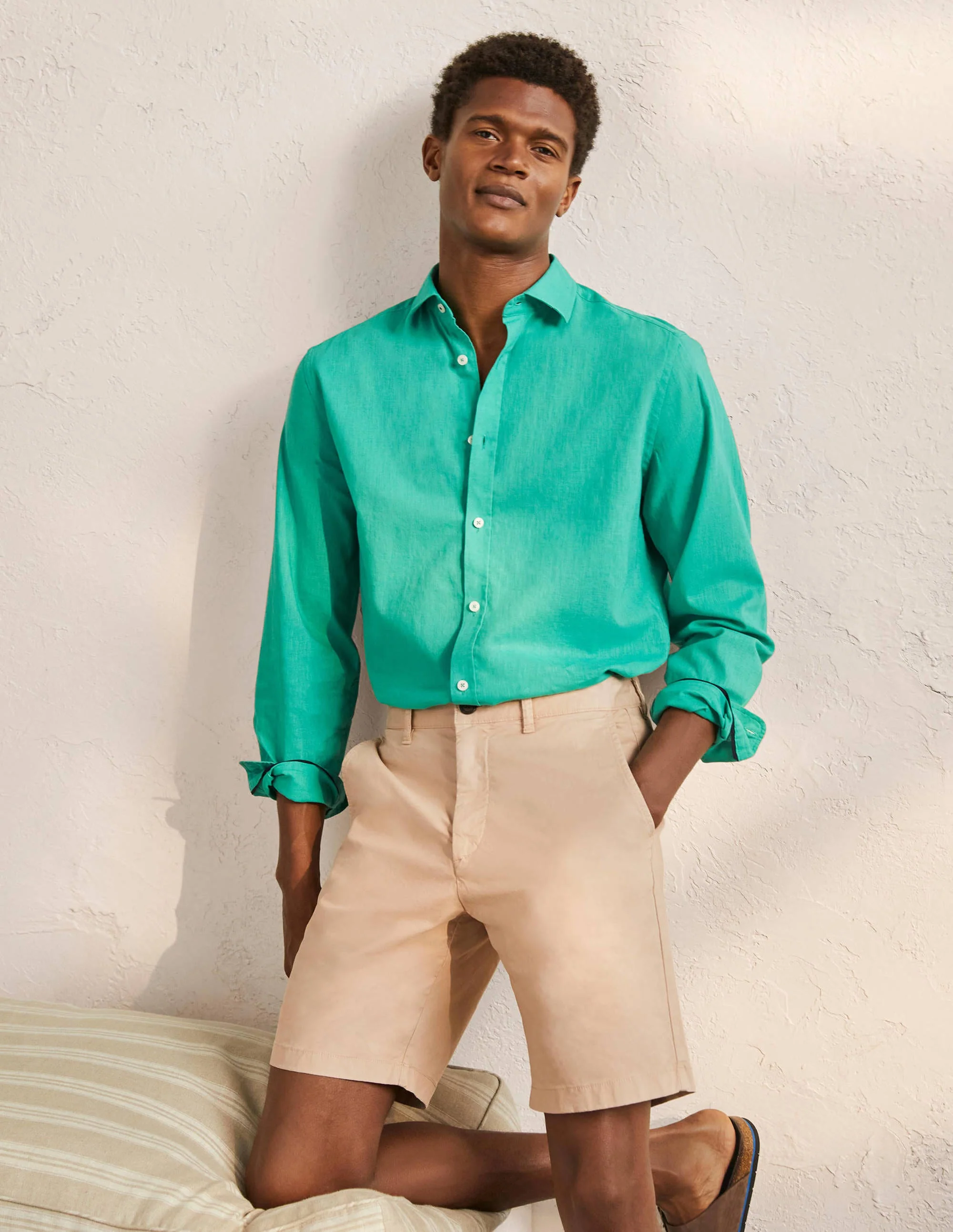 Chino Shorts-Stone