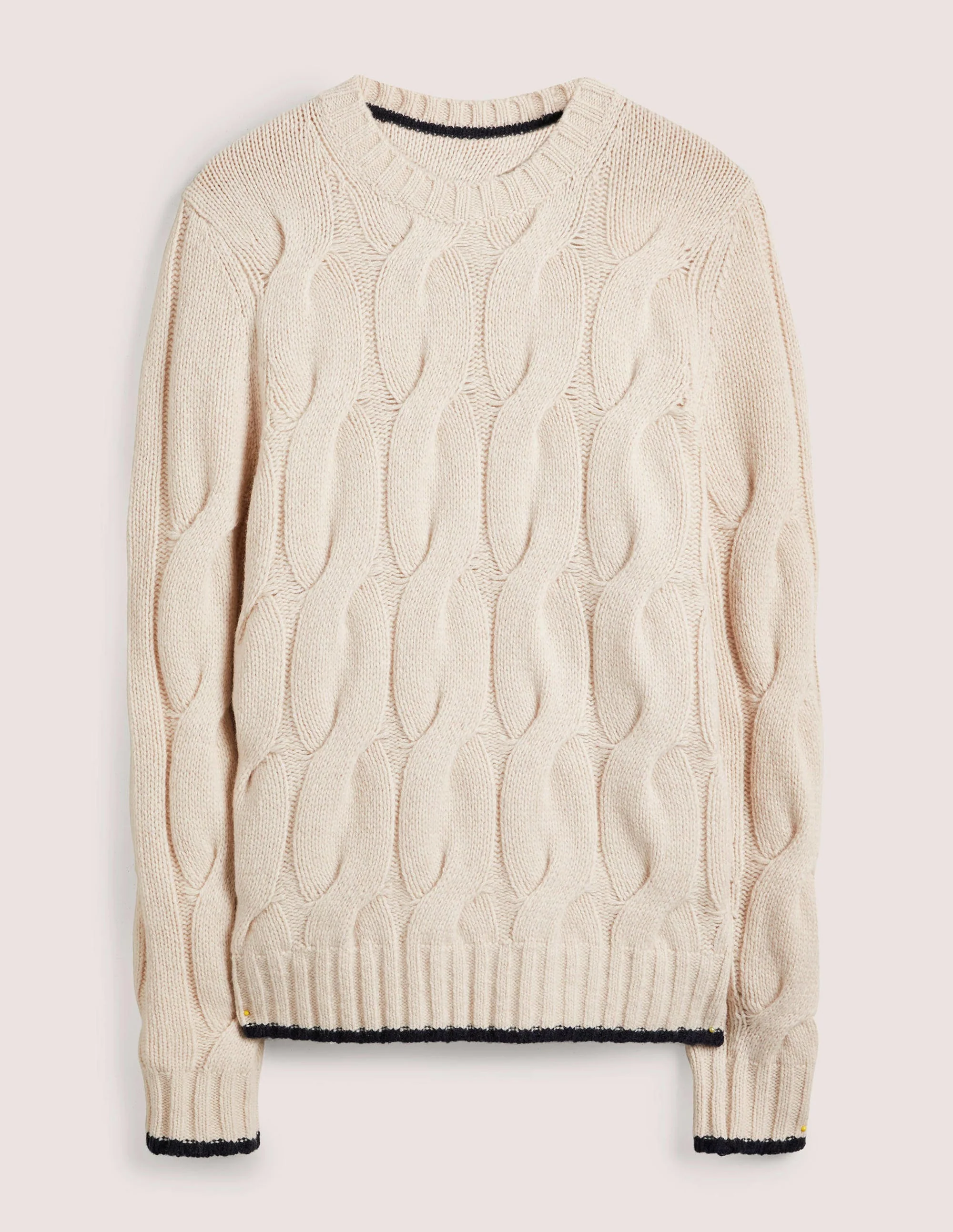 Chunky Cable Sweater-Ecru Cable - Image 6