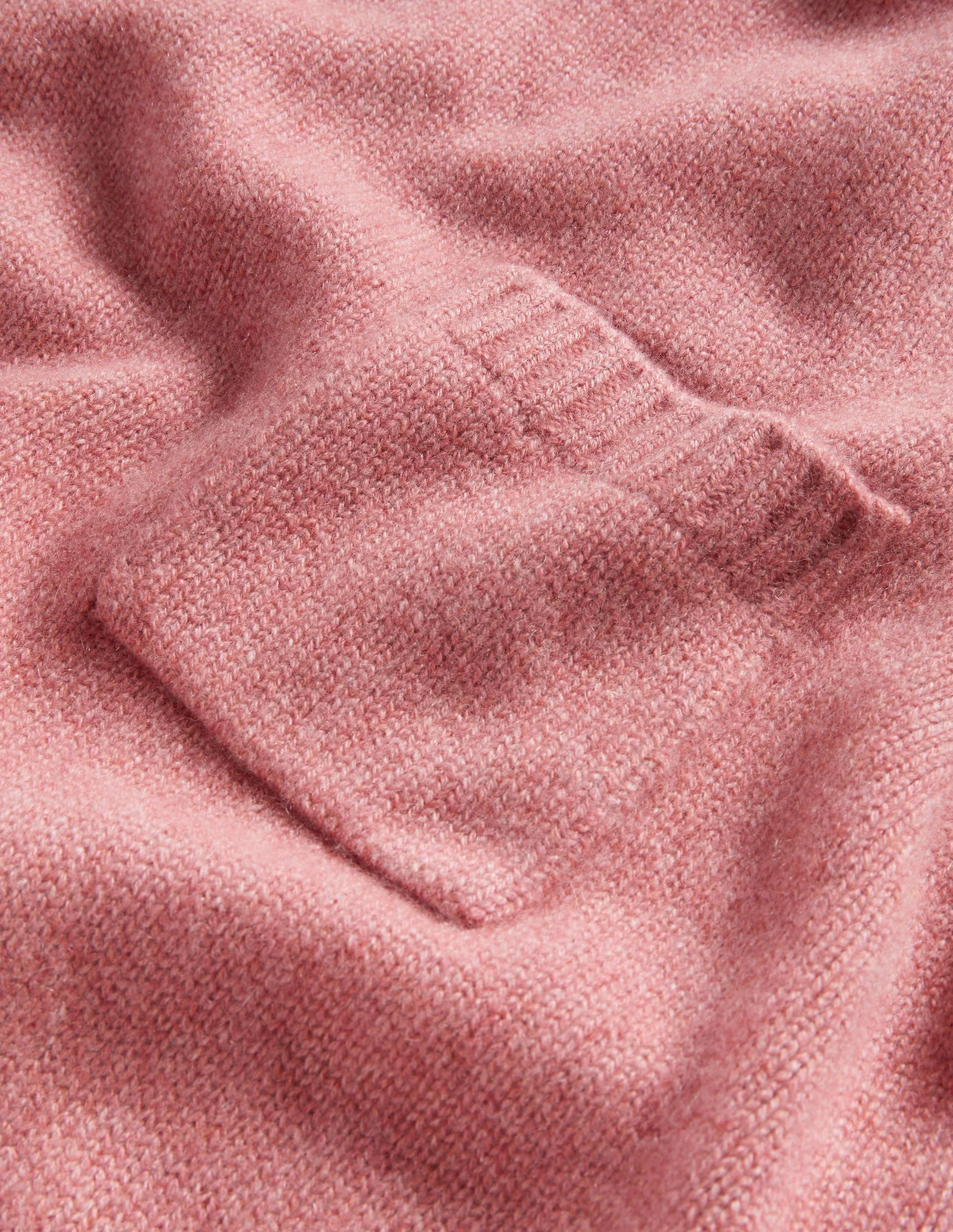 Chunky Cashmere Crew Sweater-Dusty Red - Image 6