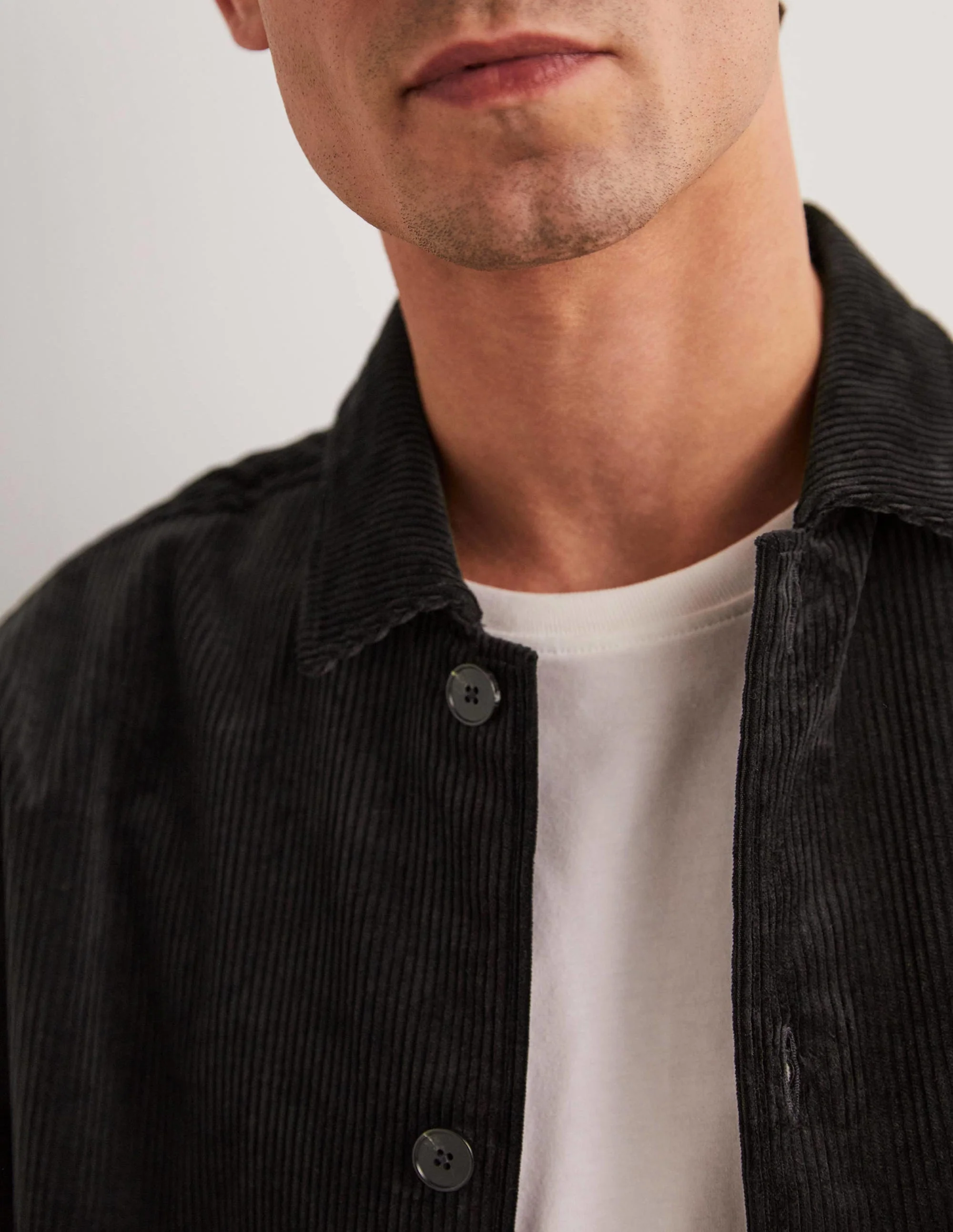 Chunky Cord Shacket-Dark Grey - Image 6