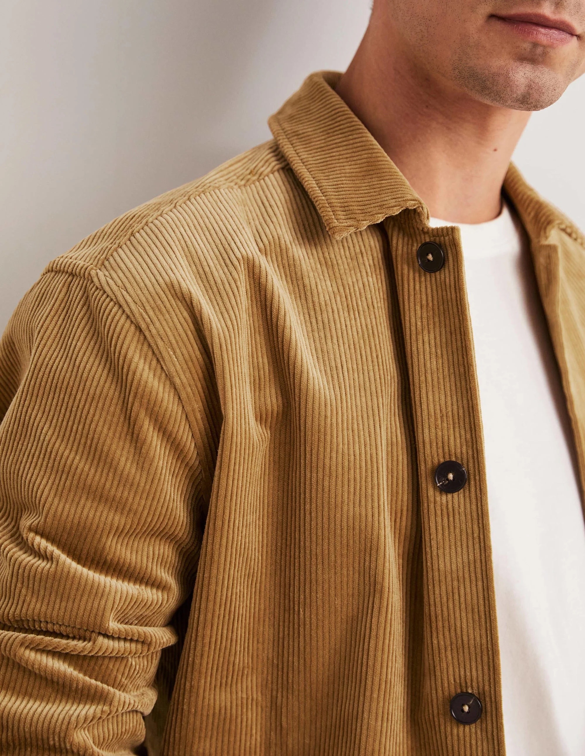 Chunky Cord Shacket-Sand - Image 2