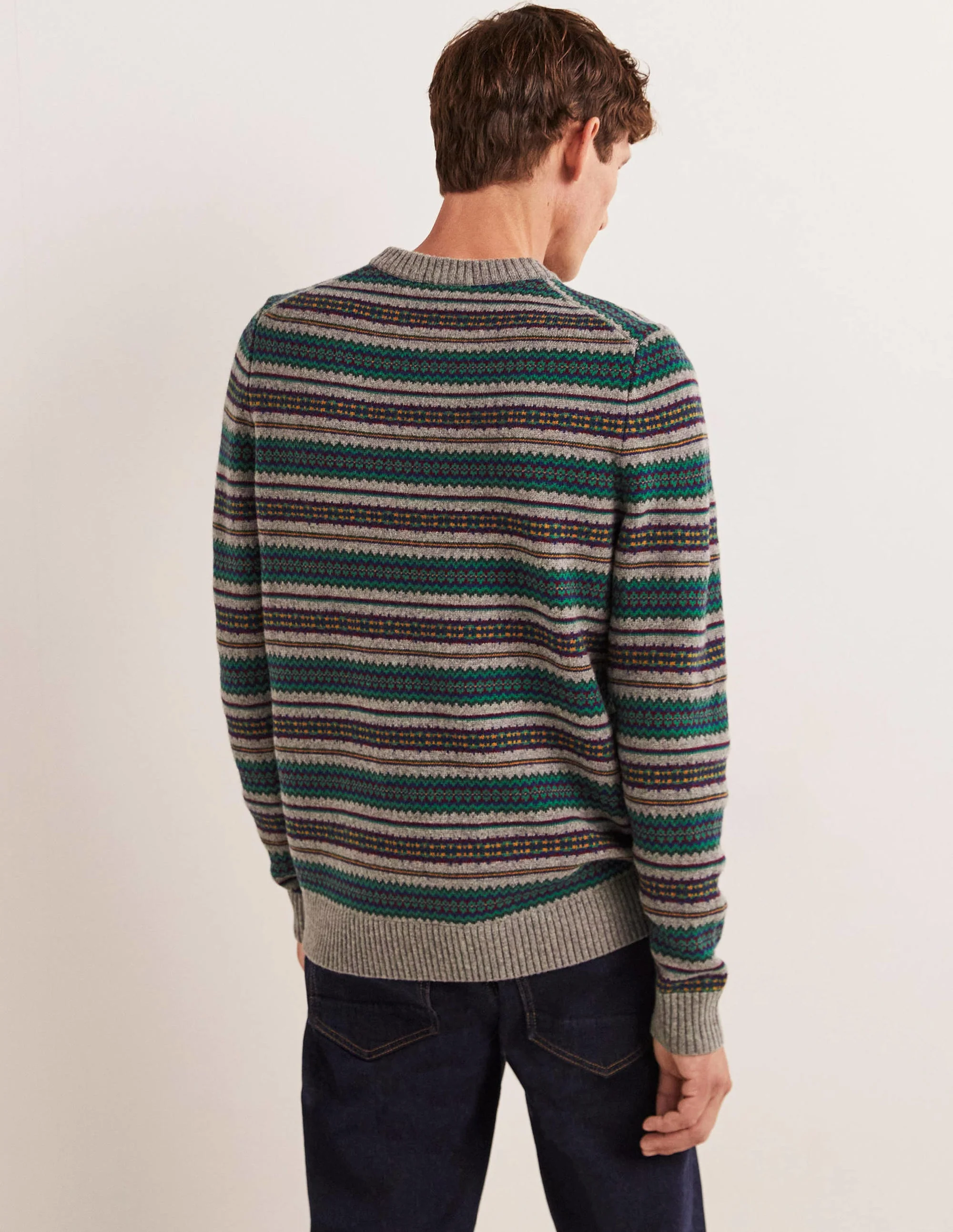 Chunky Wool Crew Neck-Fair Isle - Image 3