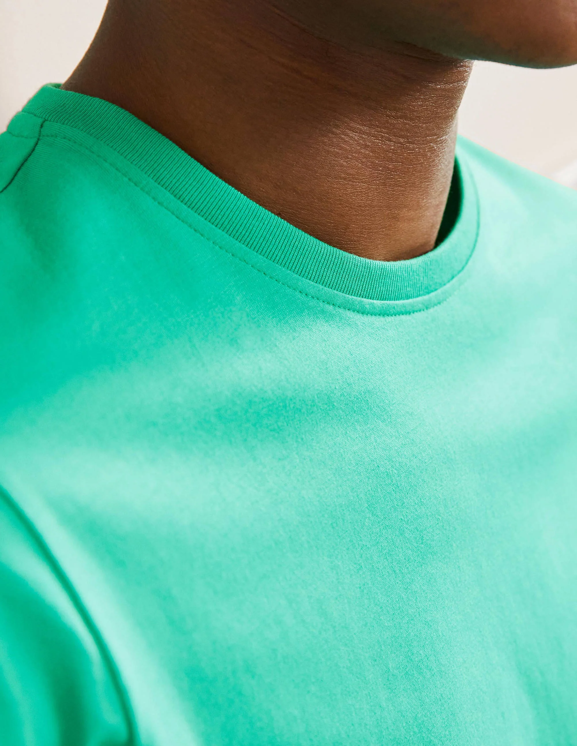 Classic Cotton T-shirt-Sea Green - Image 2