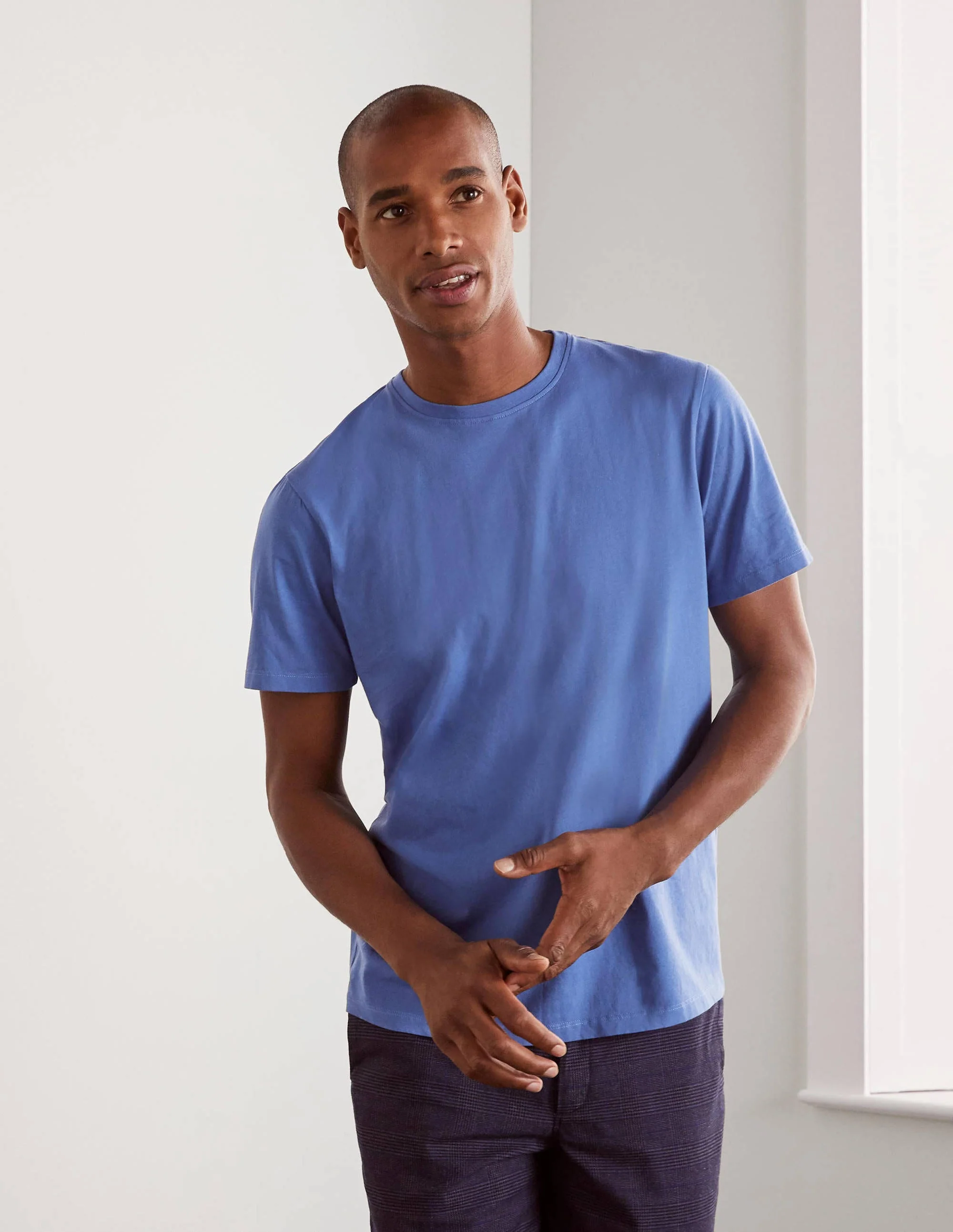 Classic Cotton T-shirt-Sky Blue