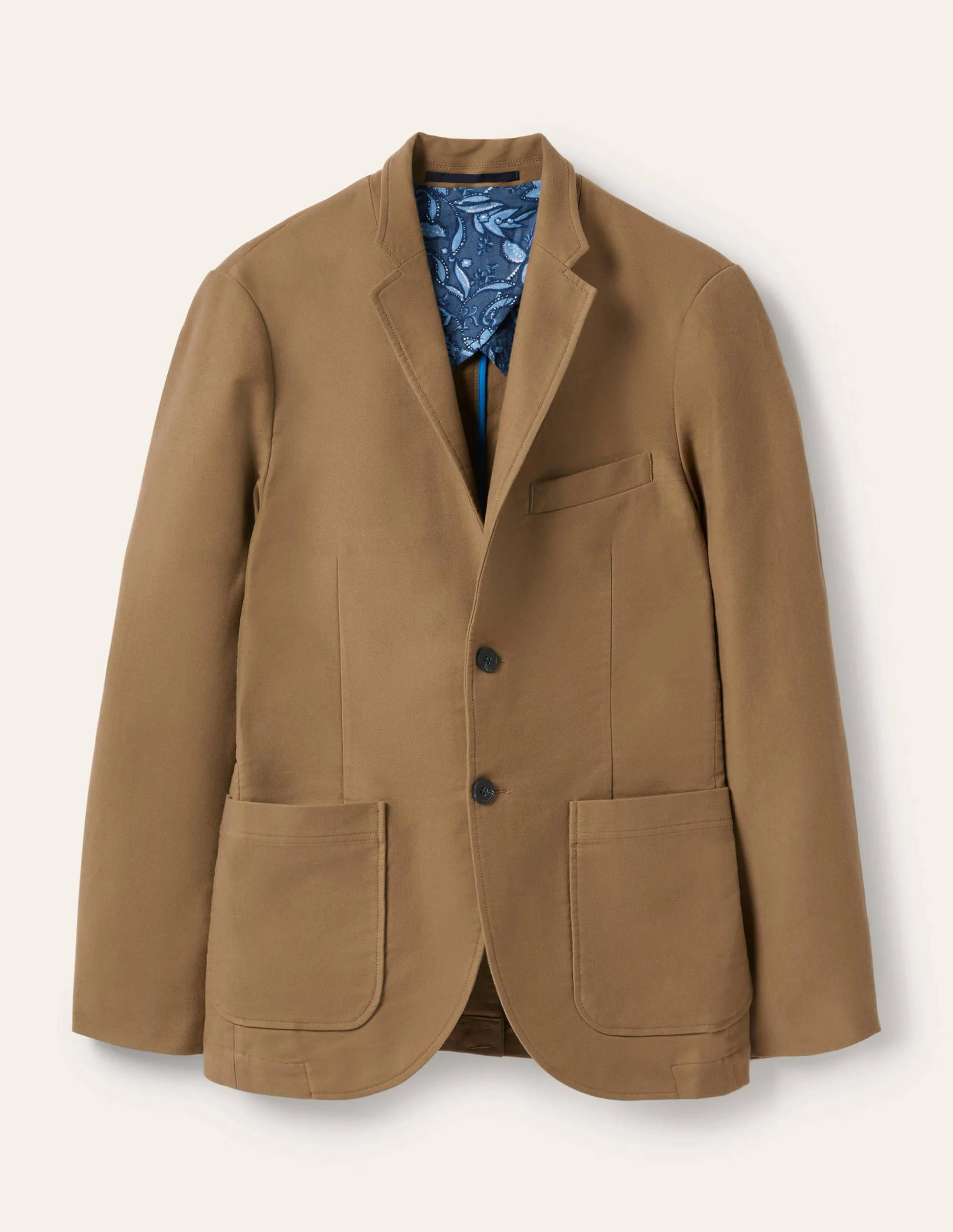 Classic Fit Moleskin Blazer-Otter - Image 6