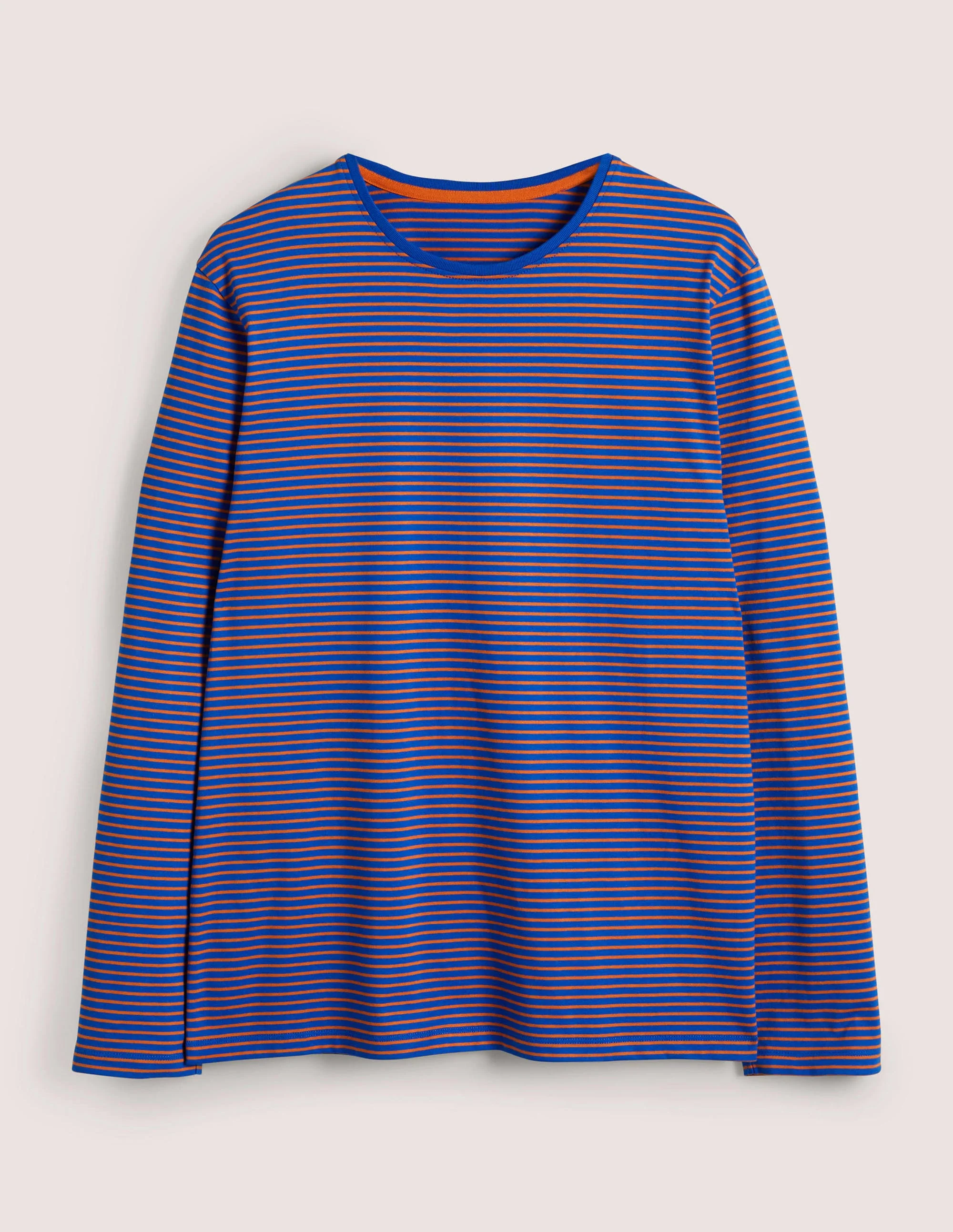 Classic Long-Sleeved T-shirt-Blue/Red Stripe - Image 5