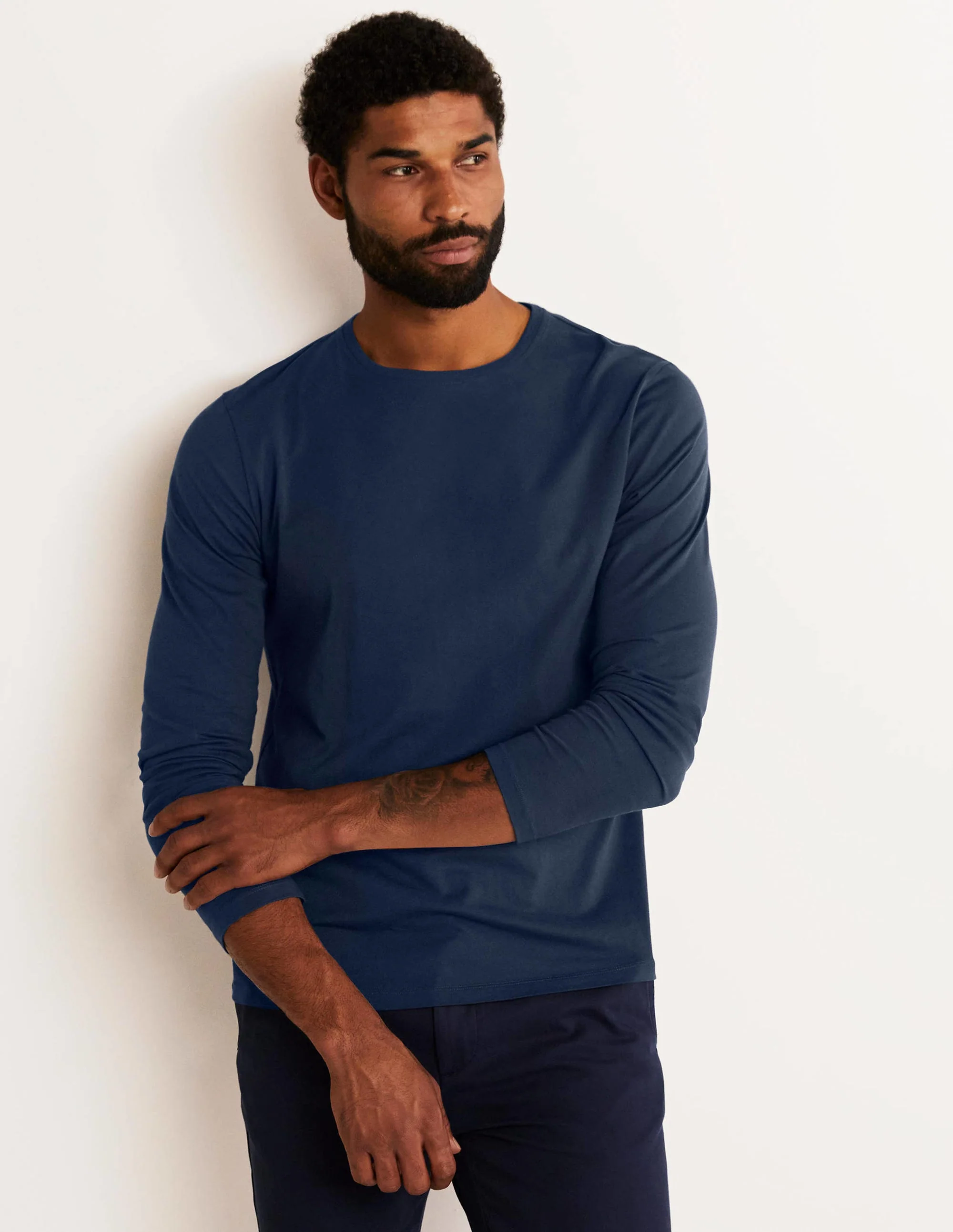 Classic Long-Sleeved T-shirt-Classic Navy