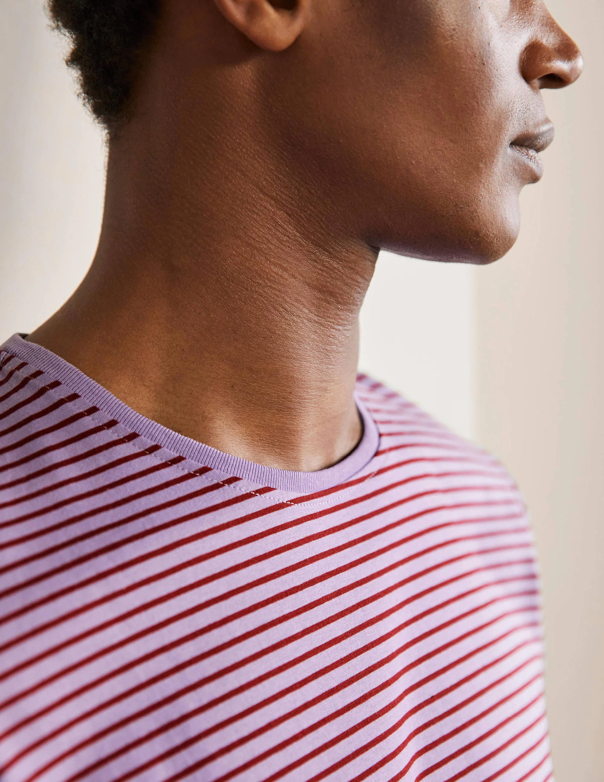 Classic Long-Sleeved T-shirt-Cool Violet/Robin Stripe - Image 2