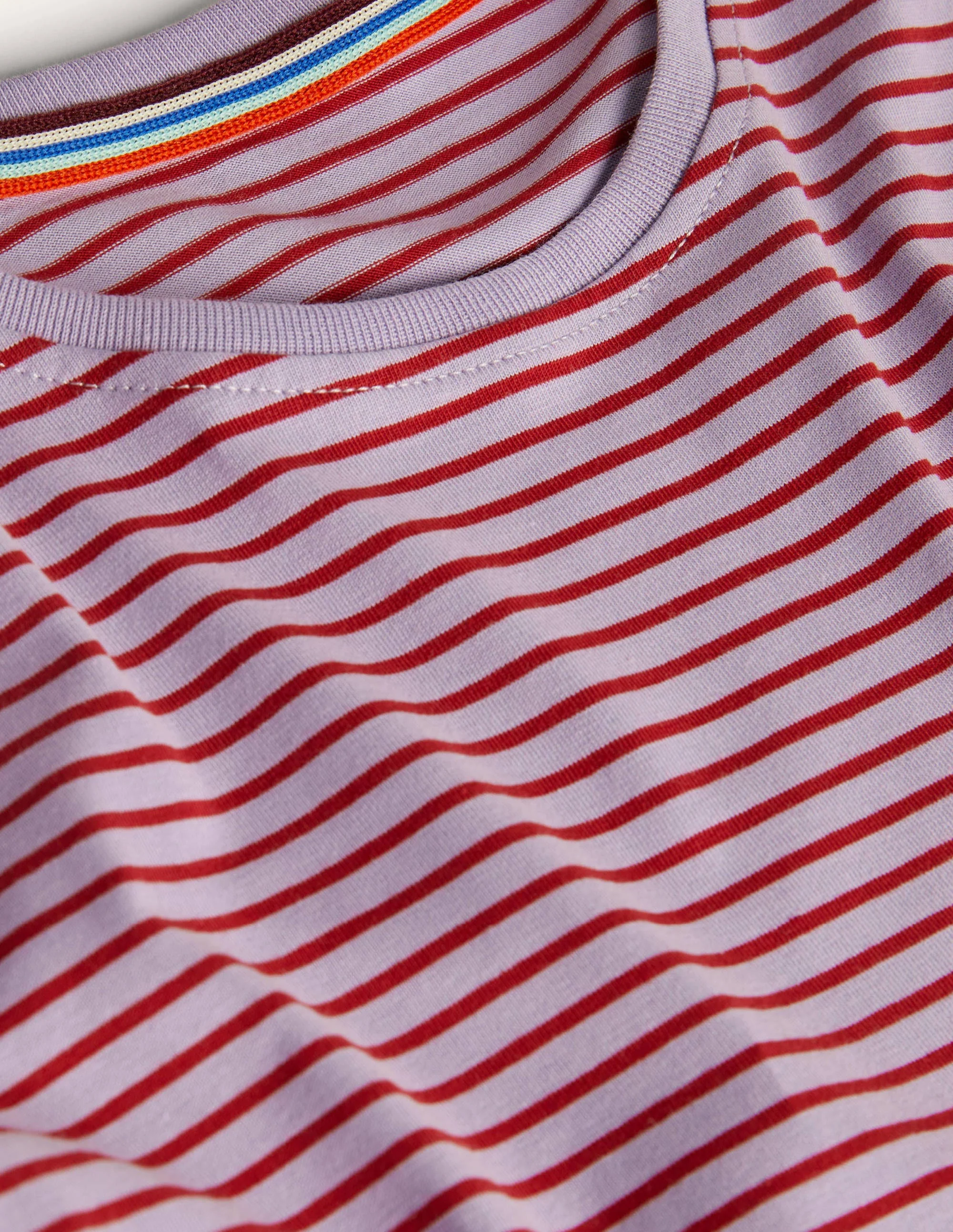 Classic Long-Sleeved T-shirt-Cool Violet/Robin Stripe - Image 5