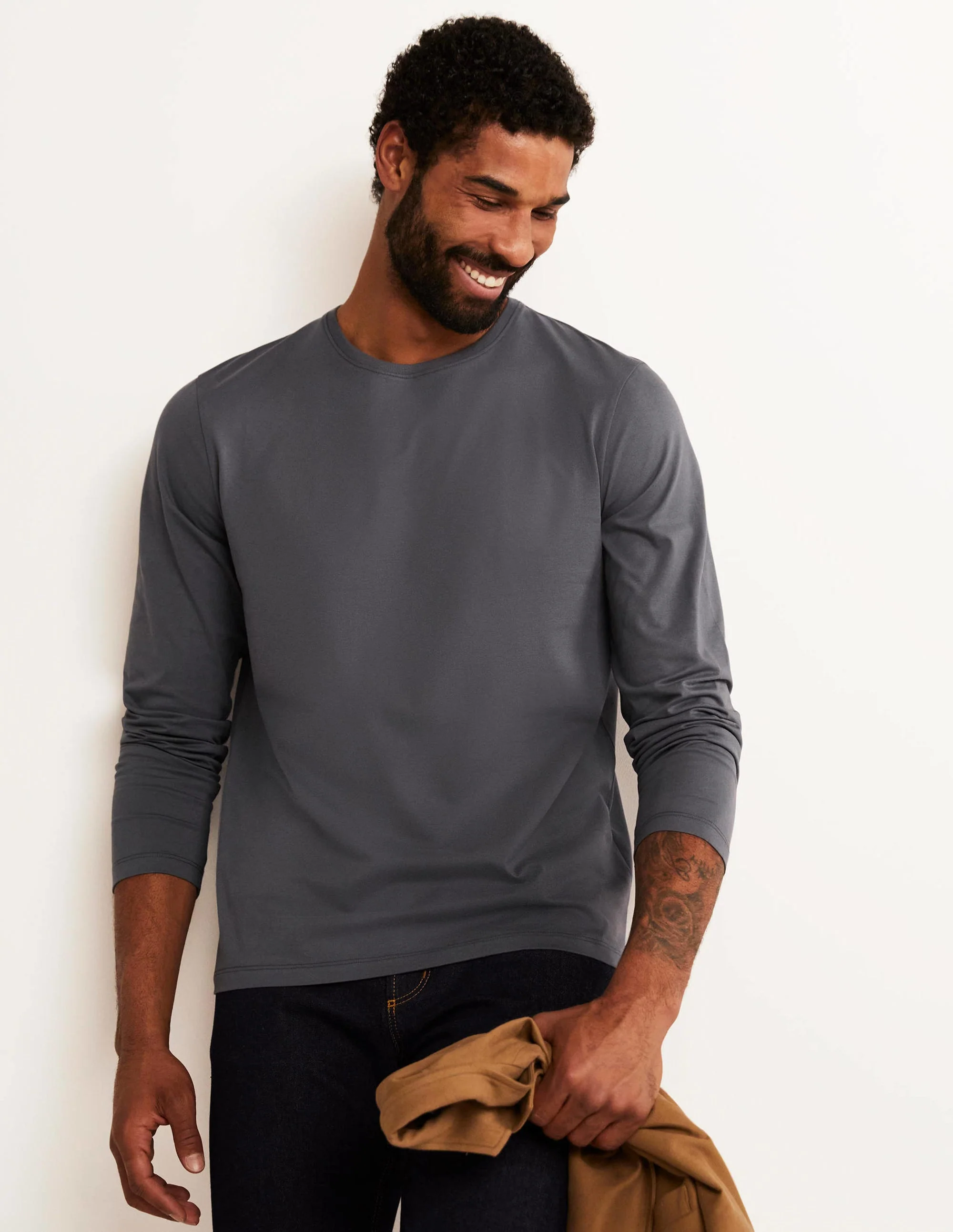Classic Long-Sleeved T-shirt-London Grey