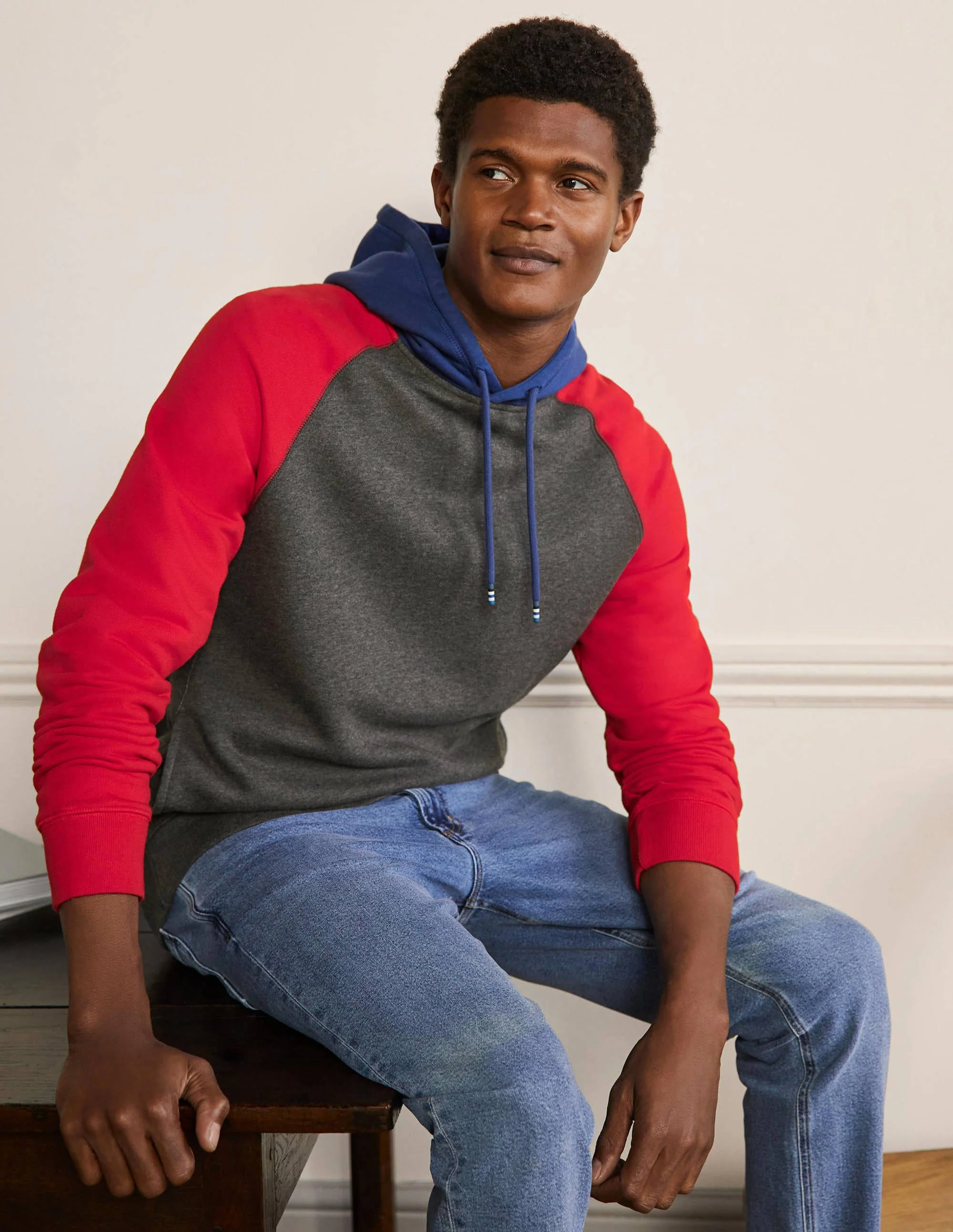 Colourblock Hoodie-Multi Colourblock
