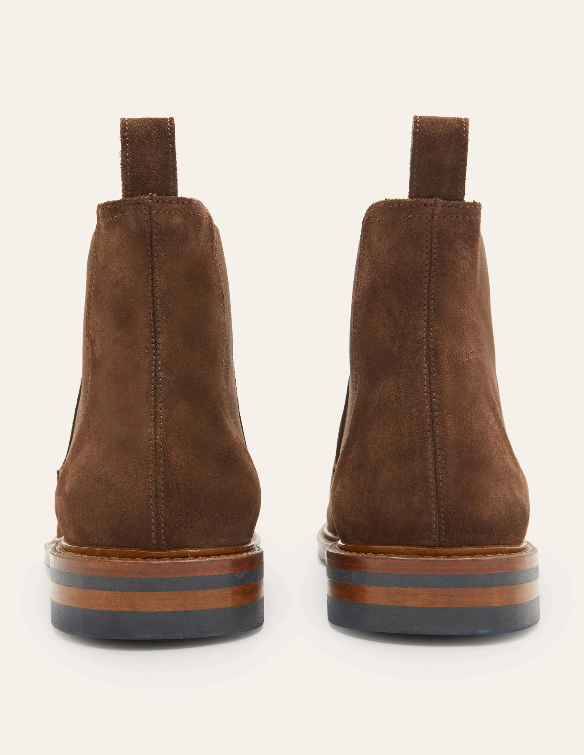Corby Chelsea Boots-Chocolate Suede - Image 4