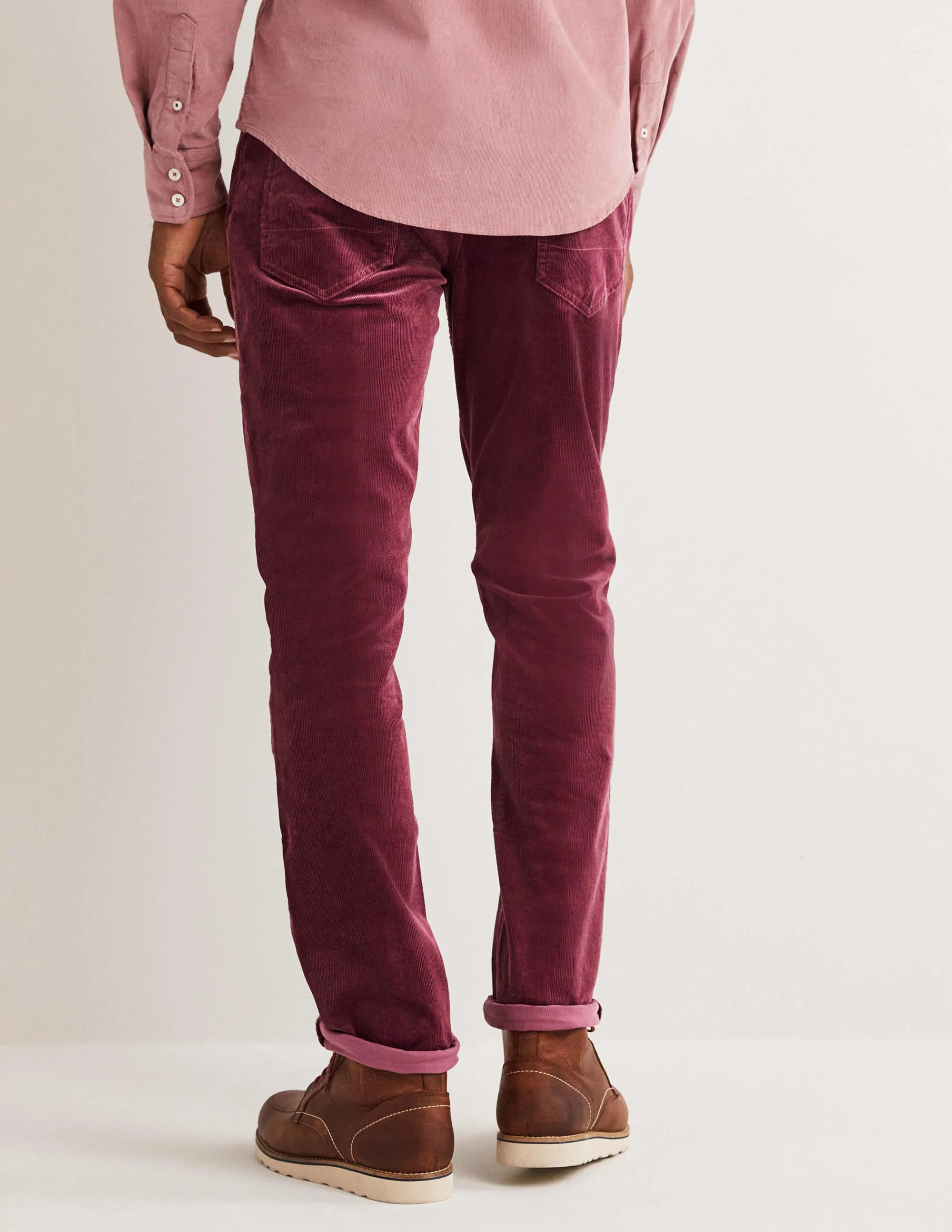 Cord Five Pocket Pants-Berry Smoothie Purple - Image 3