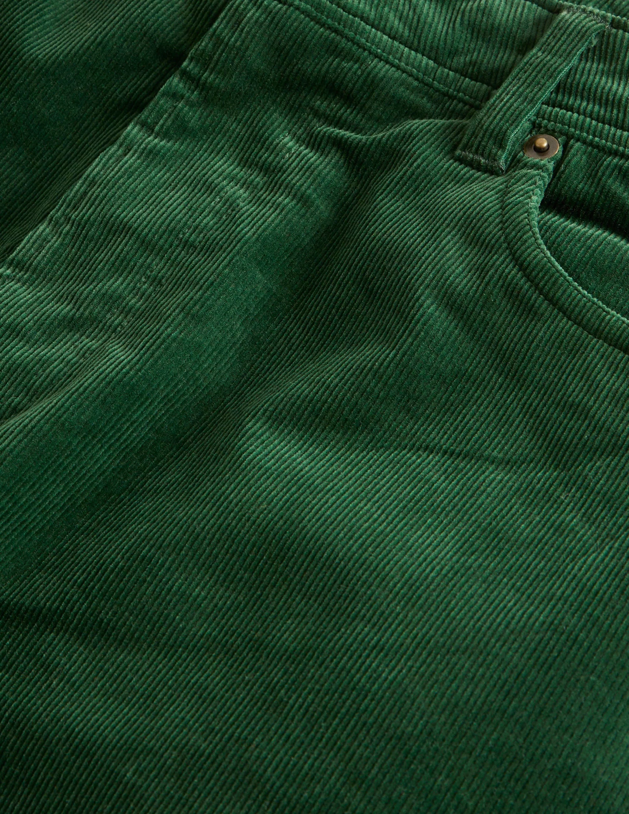 Cord Five Pocket Pants-Forest Green - Image 7