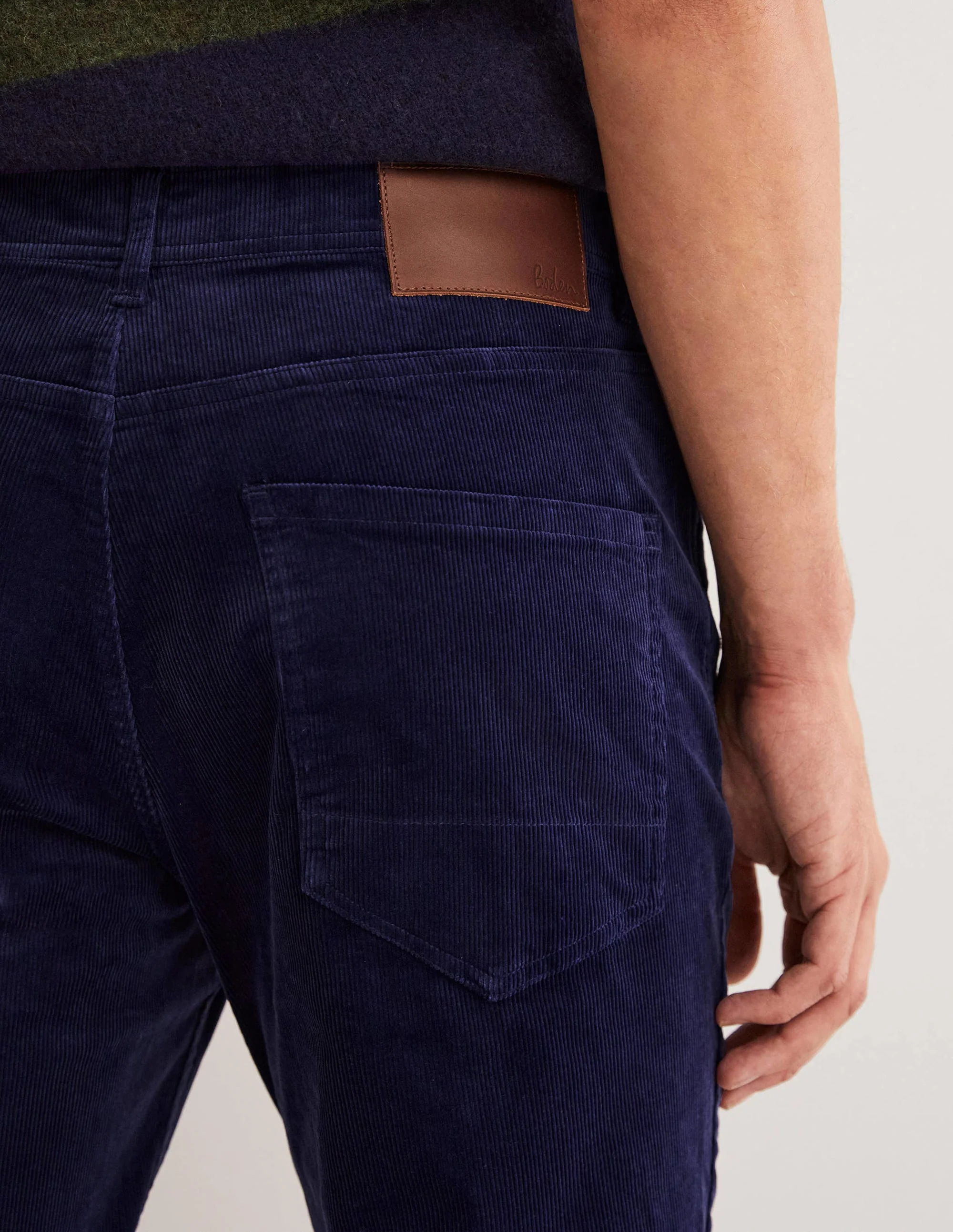 Cord Five Pocket Pants-Space Blue - Image 2