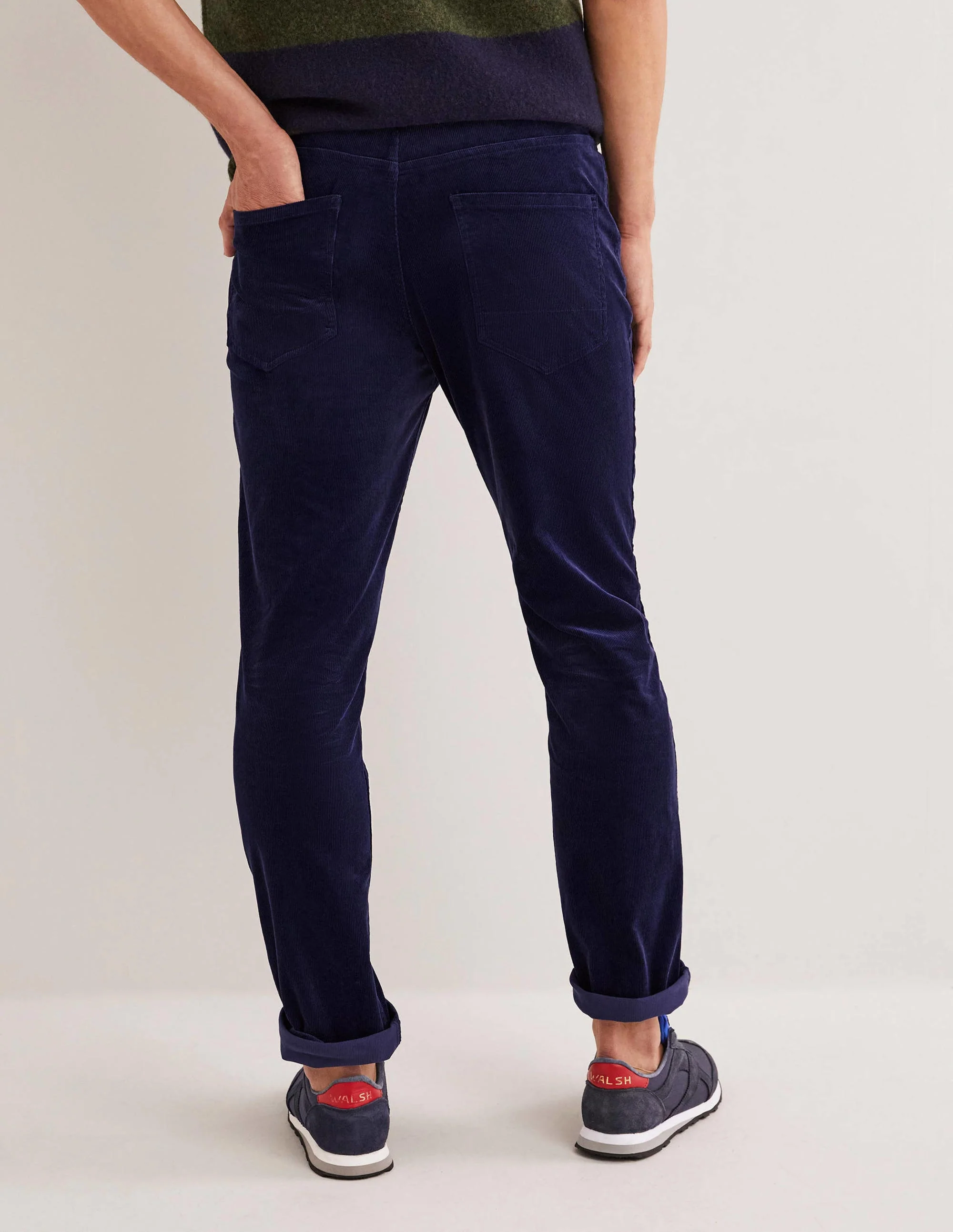 Cord Five Pocket Pants-Space Blue - Image 3