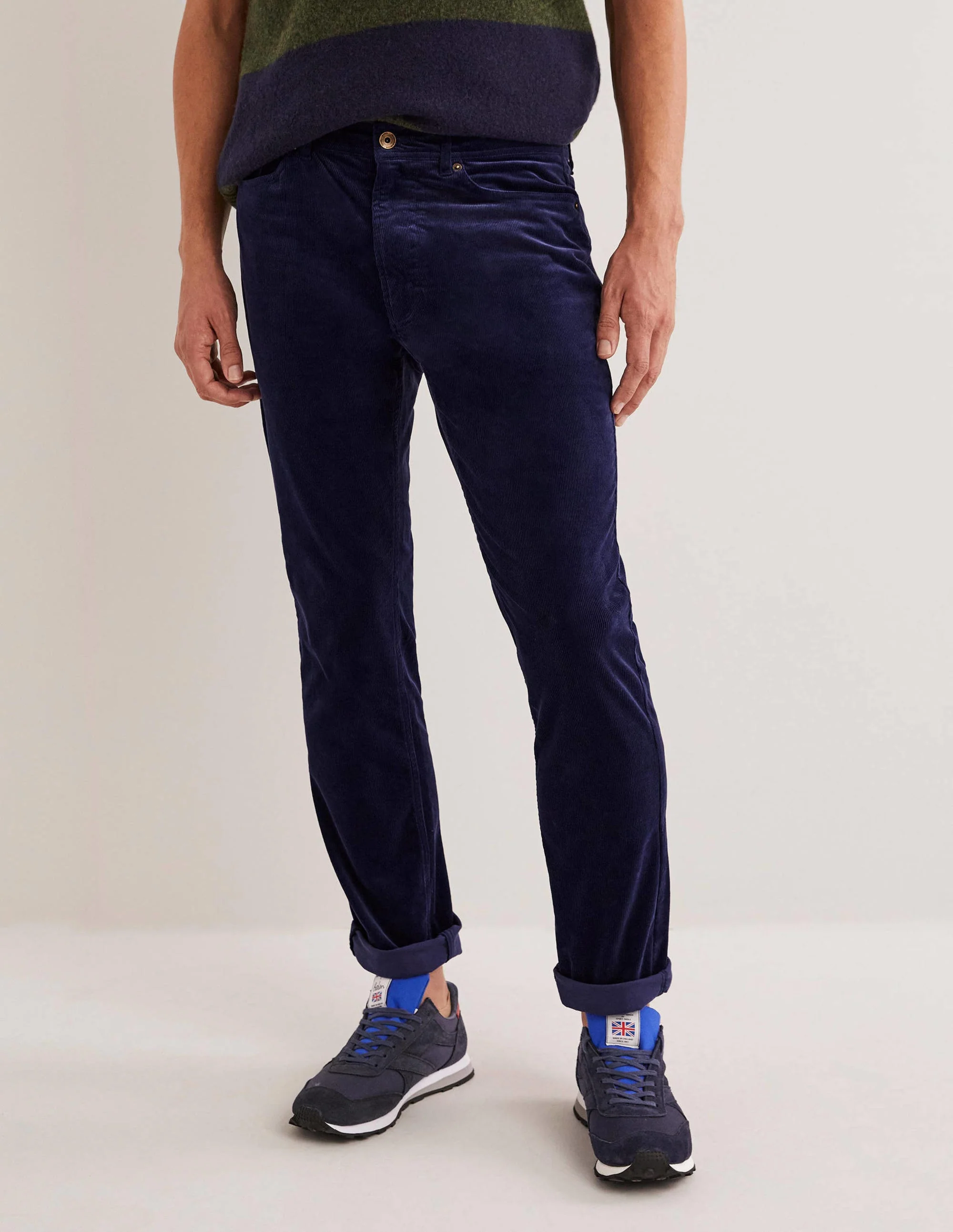 Cord Five Pocket Pants-Space Blue - Image 4