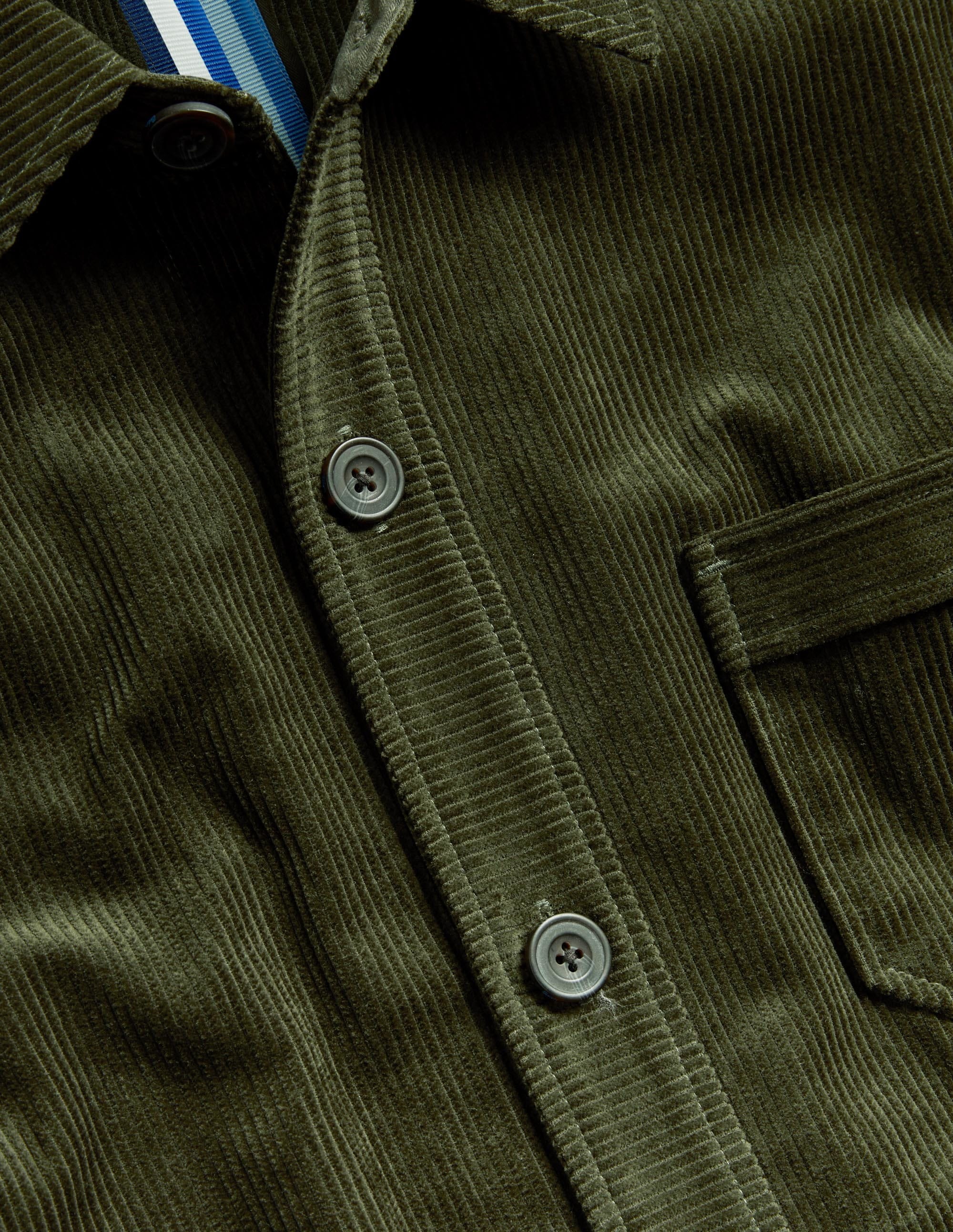 Cord Overshirt-Khaki - Image 6