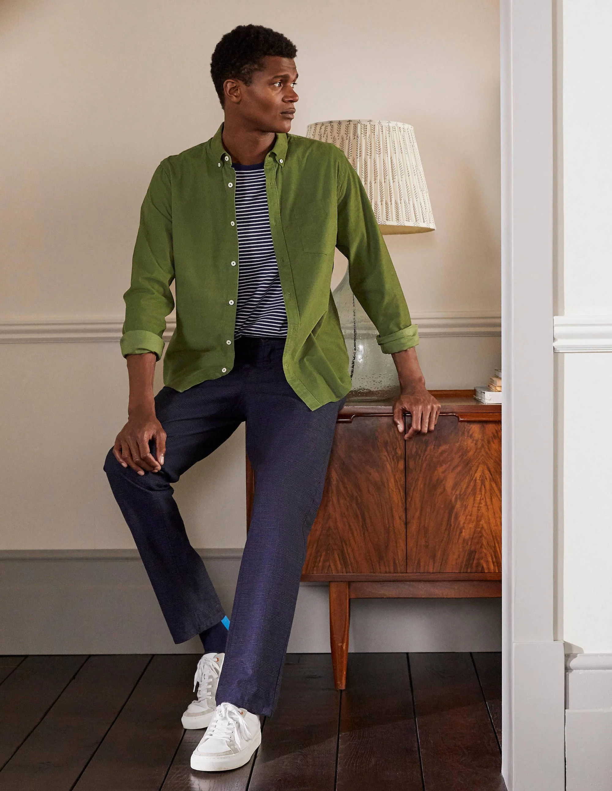 Cord Shirt-Grass Green - Image 4