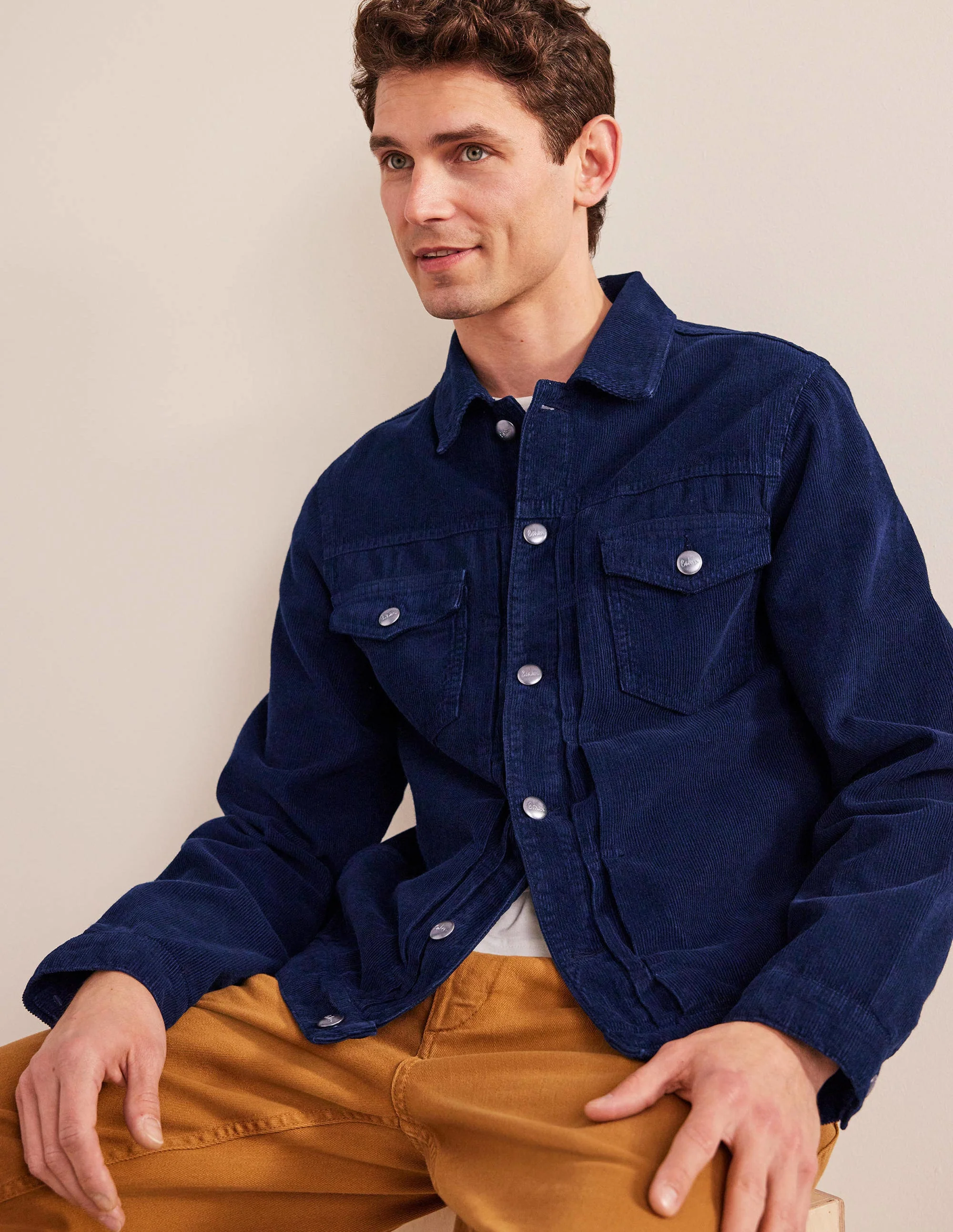 Cord Trucker-Navy Cord