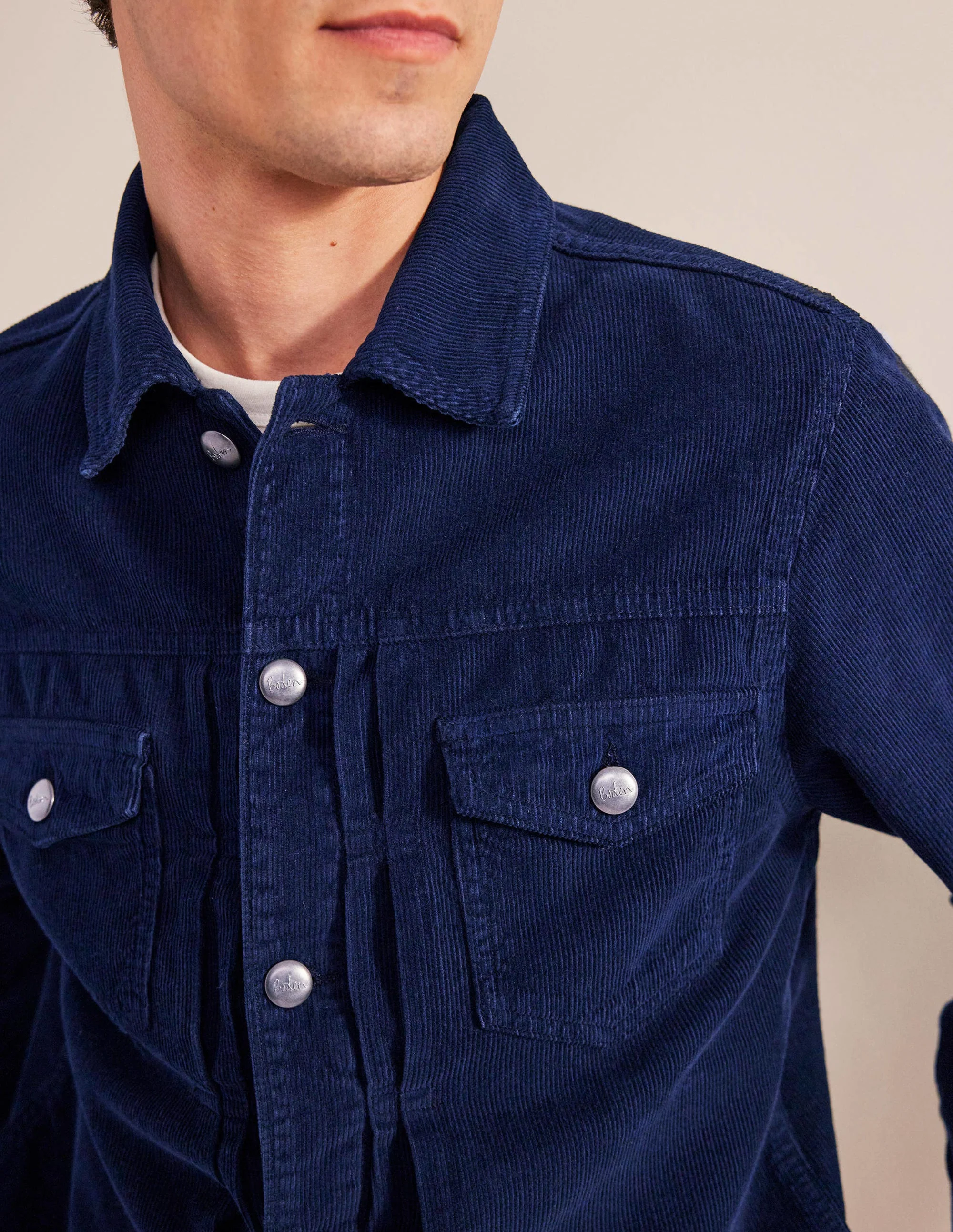Cord Trucker-Navy Cord - Image 3