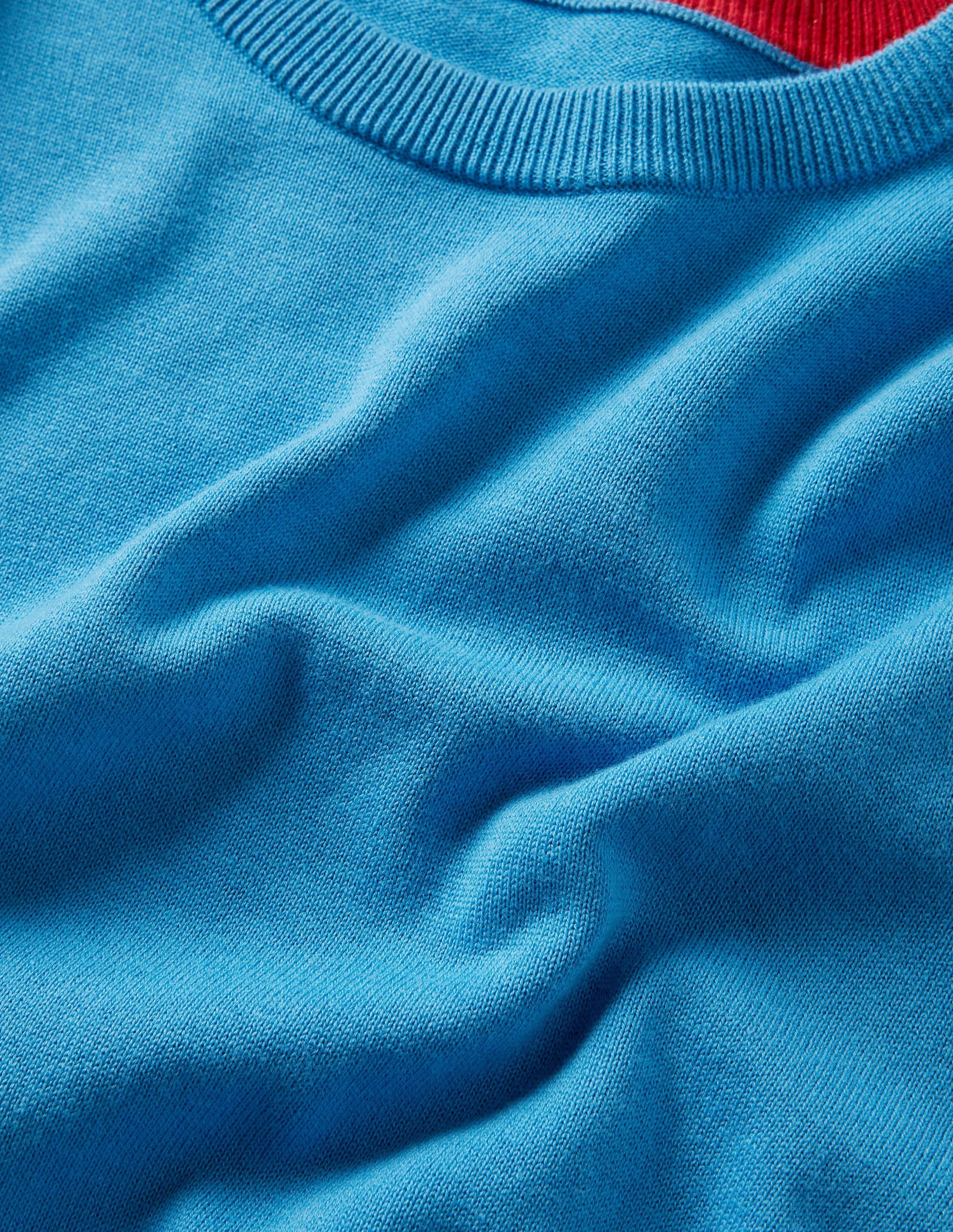 Cotton Cashmere Crew Neck-Blithe Melange - Image 5