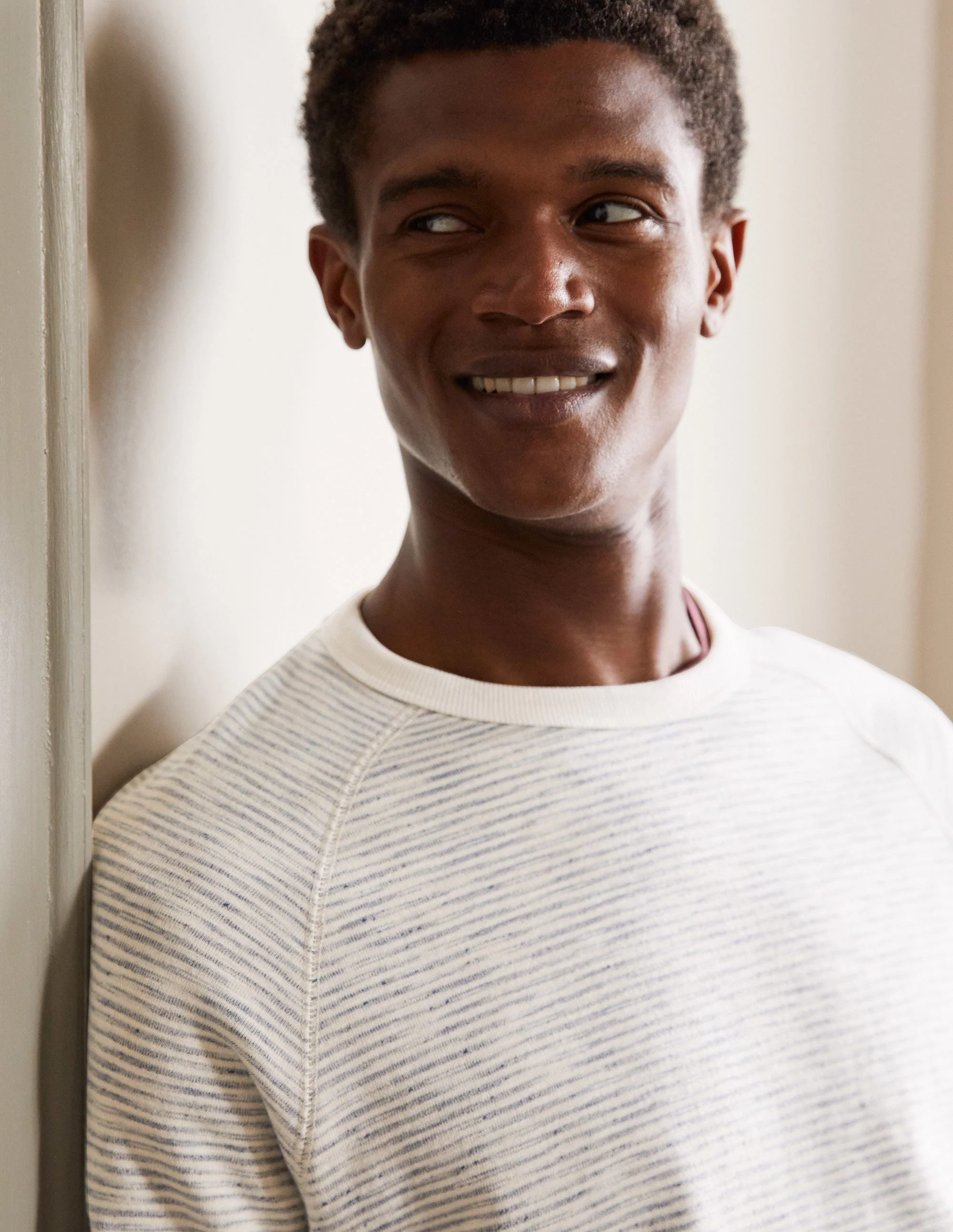 Danby Brushed Sweatshirt-Grey Stripe - Image 2