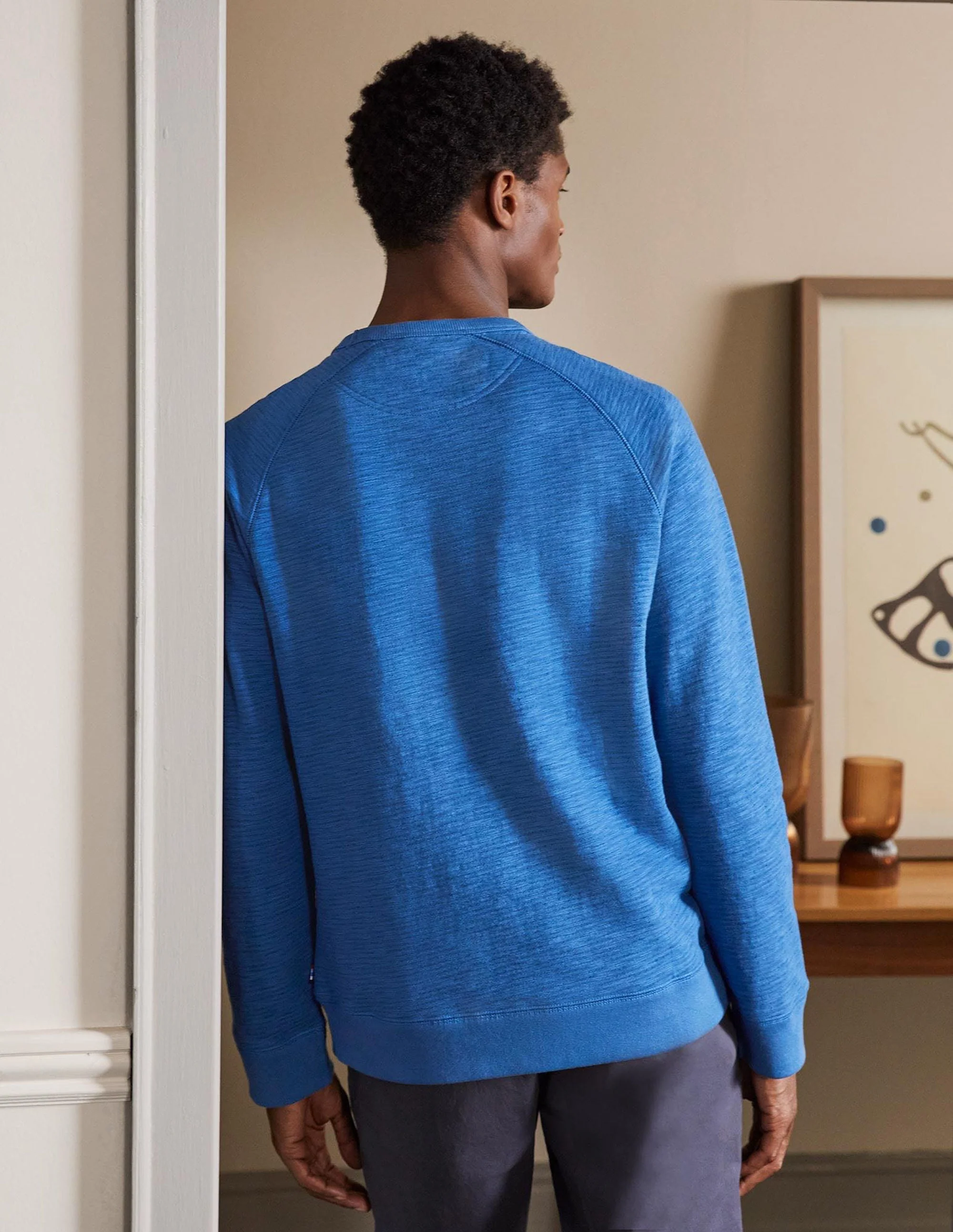 Danby Brushed Sweatshirt-Inky Blue - Image 3