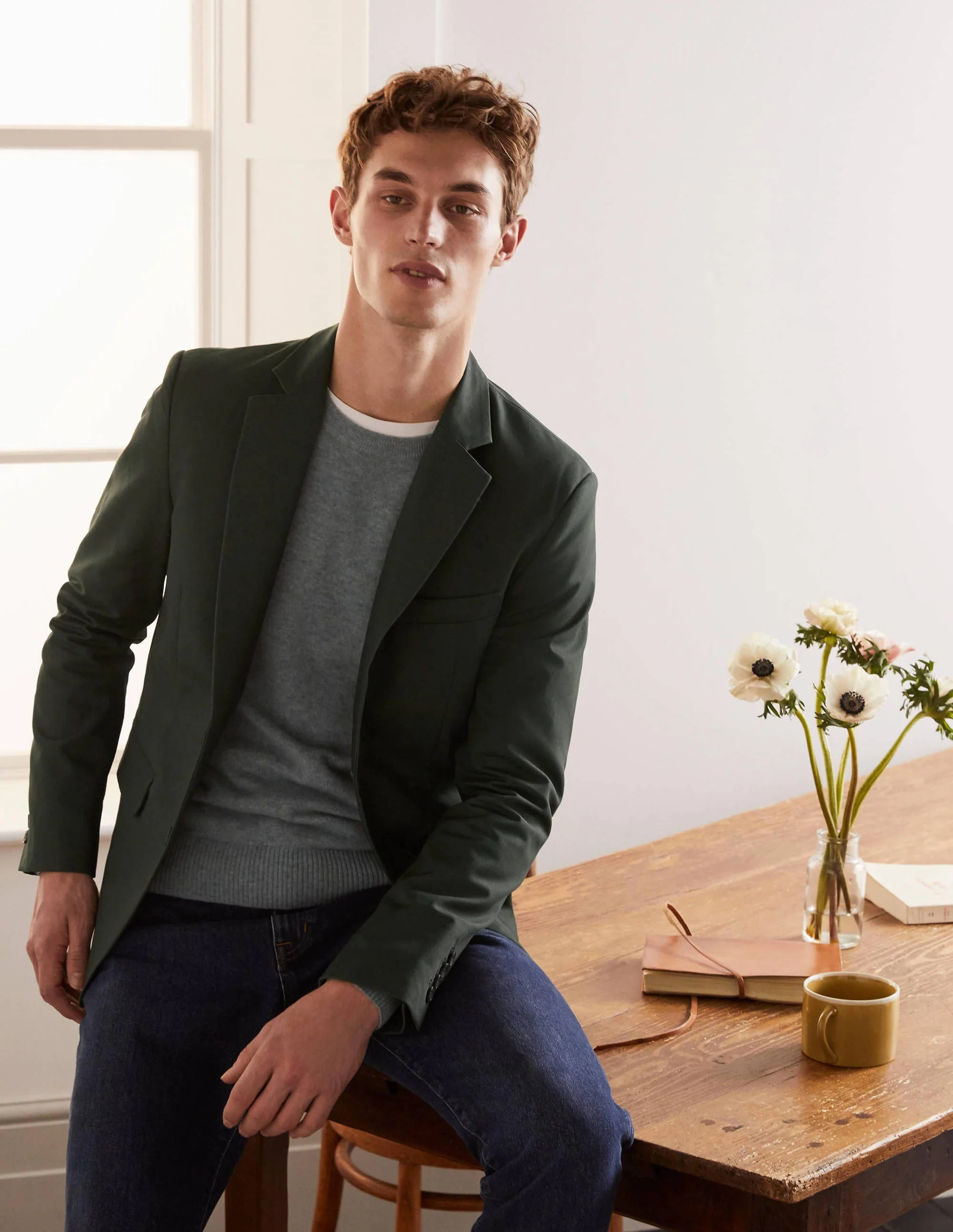 Dulwich Blazer-Washed Richmond Green