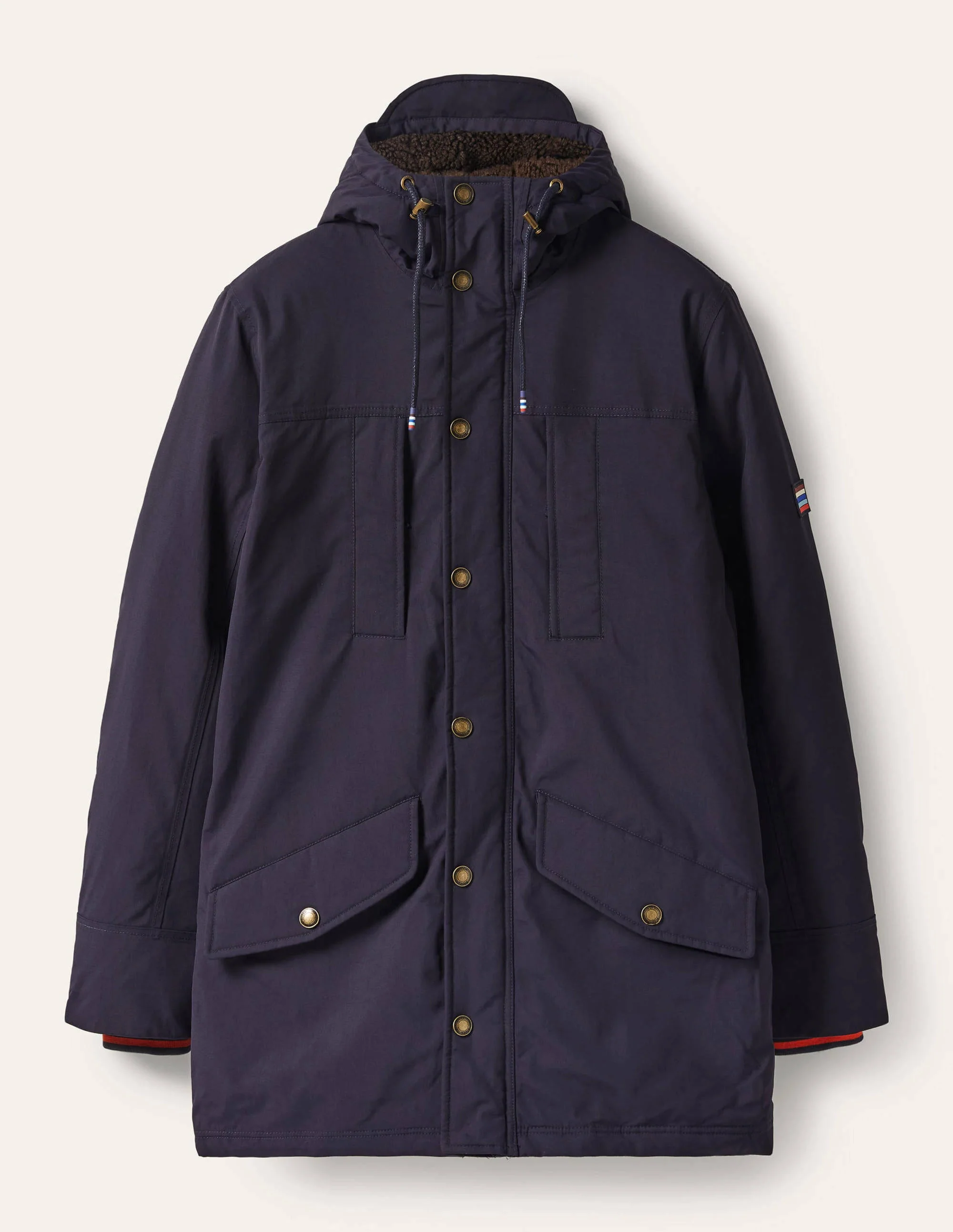 Edale Waterproof Parka-Navy - Image 5