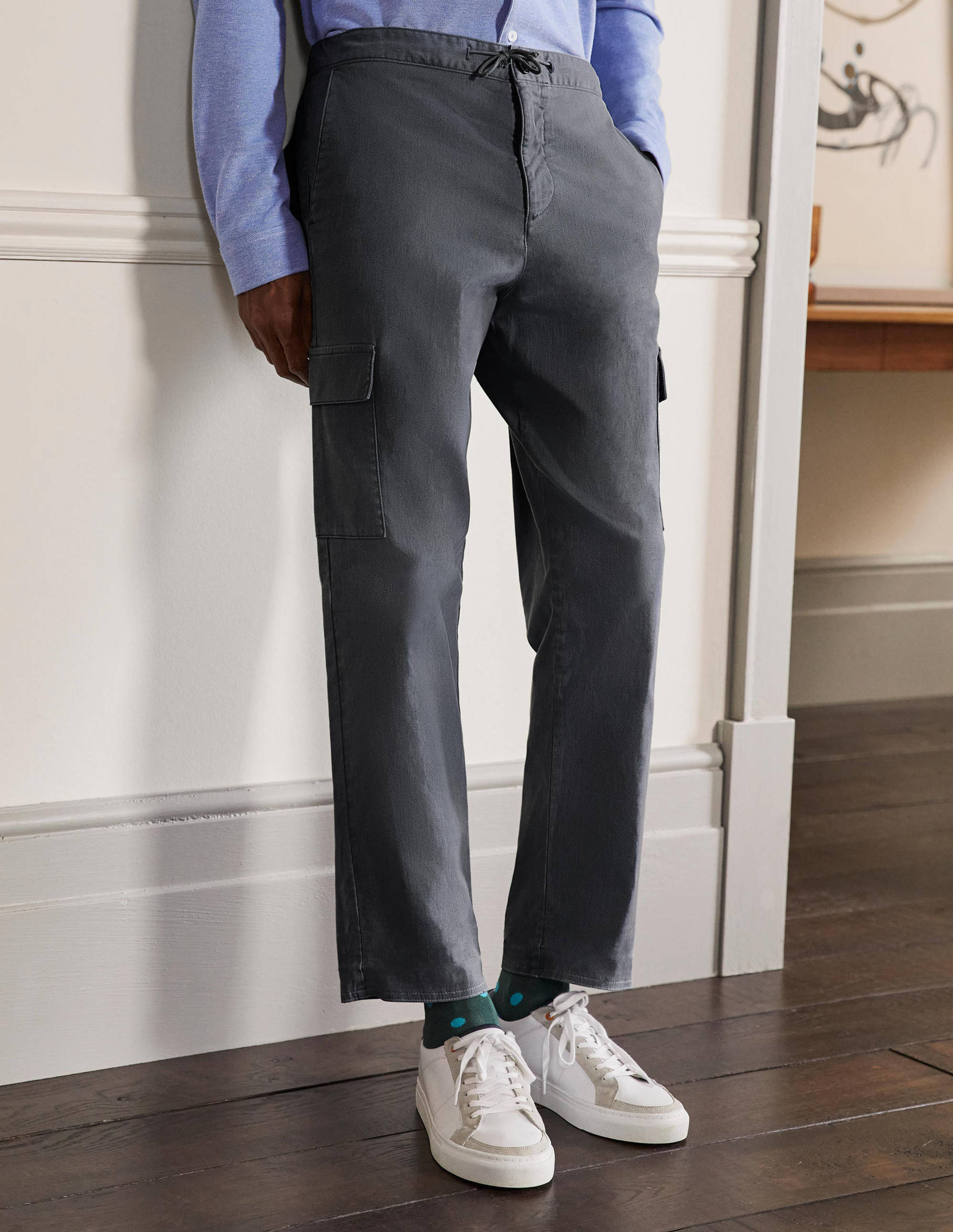 Elasticated Waist Cargo-London Grey - Image 4