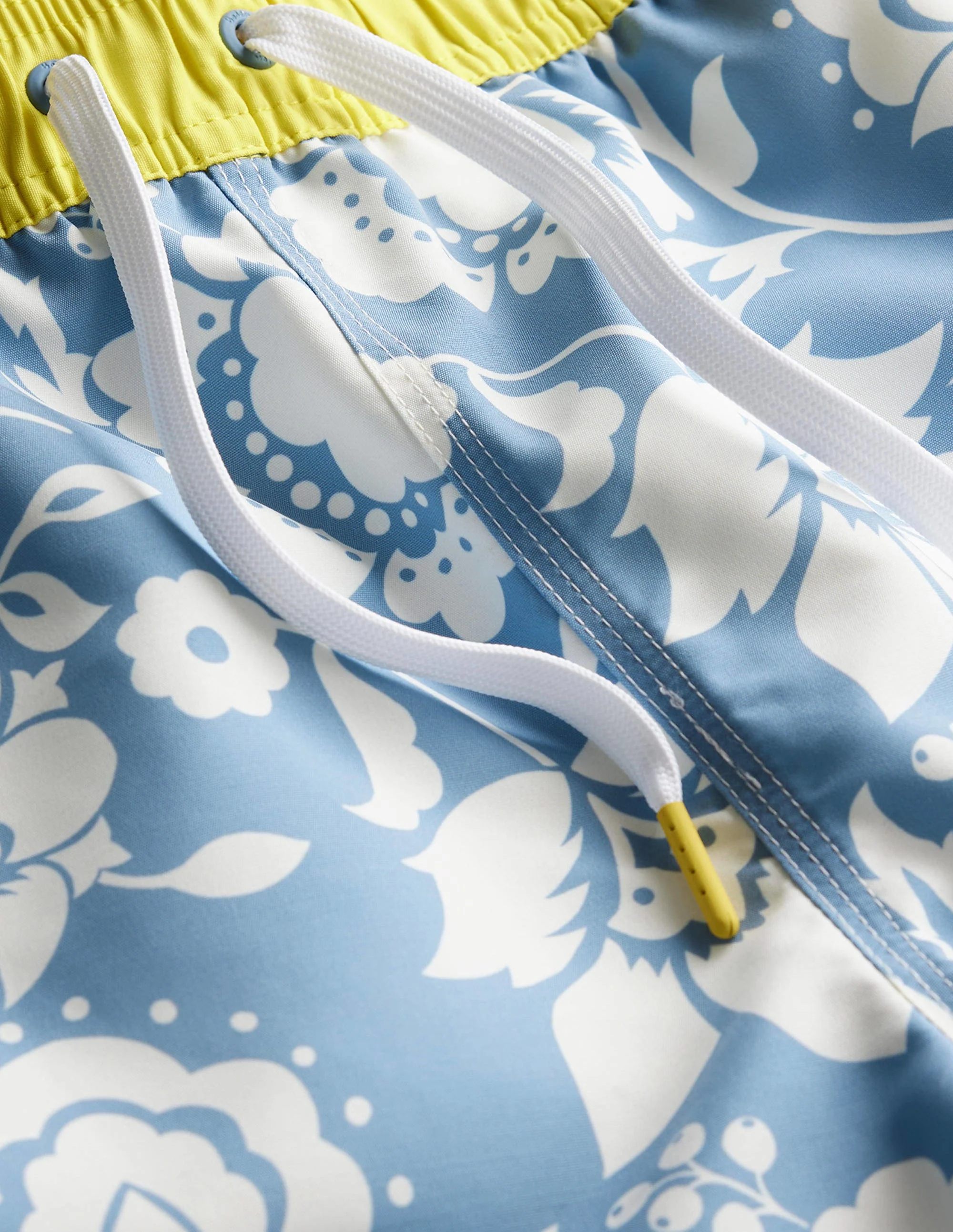 Elasticated Waist Swim Short-Starboard and Ecru Floral - Image 7
