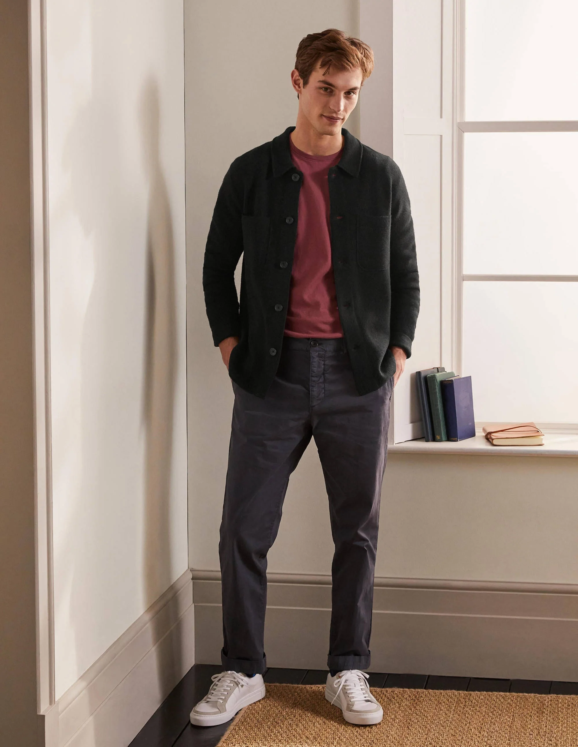 Farley Merino Knitted Jacket-Black - Image 2