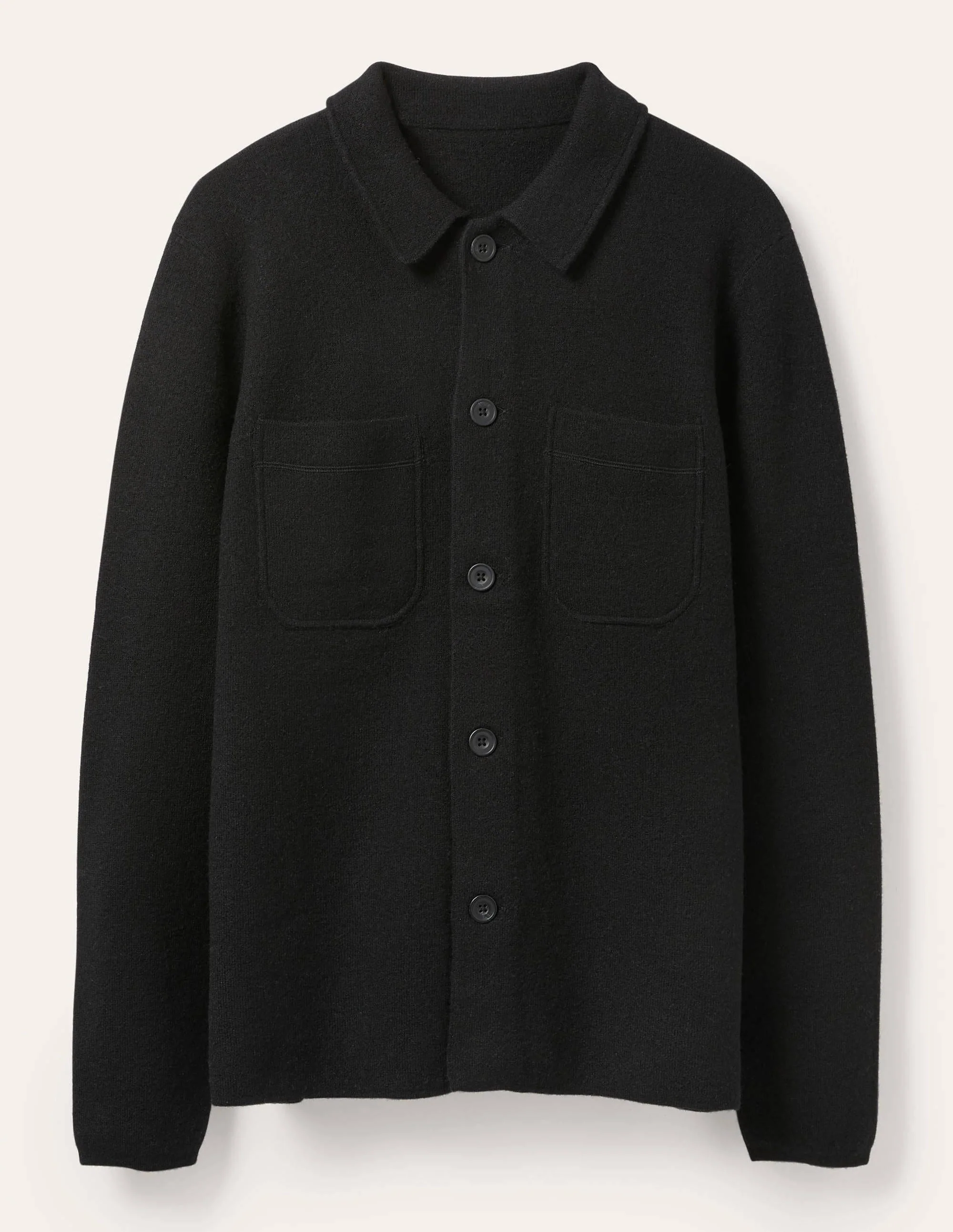 Farley Merino Knitted Jacket-Black - Image 5